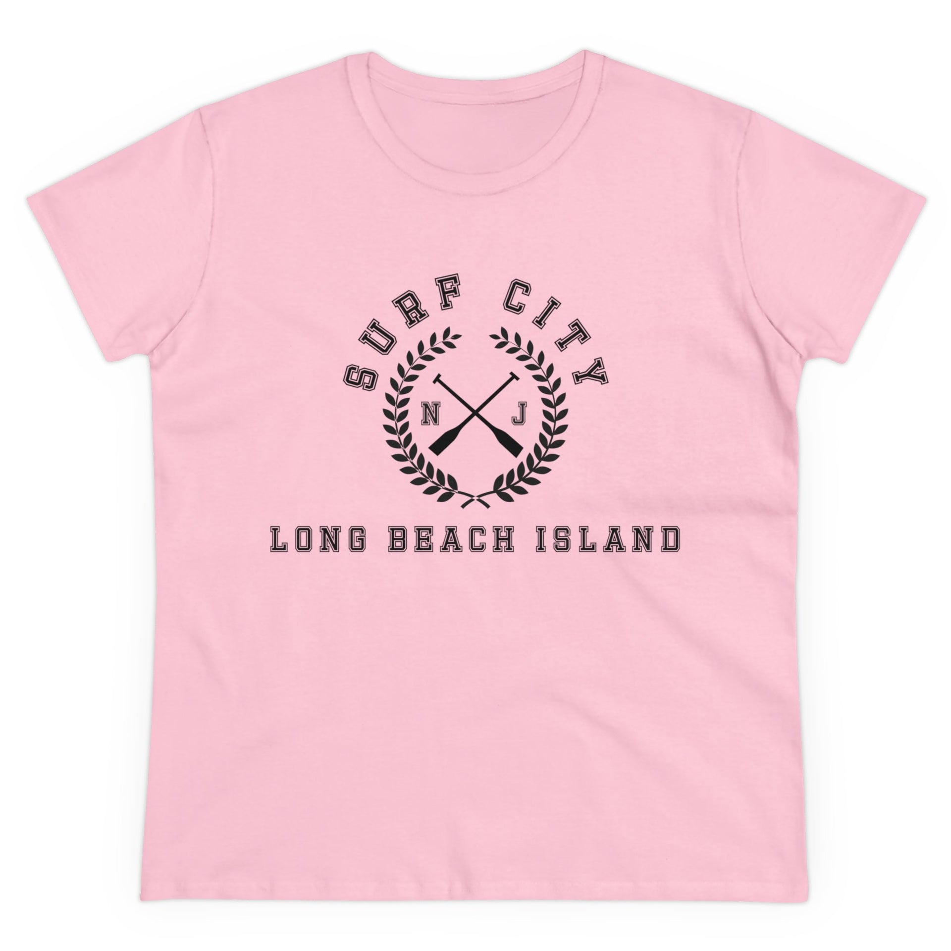 Surf City Long Beach Island Women's Midweight Cotton Tee