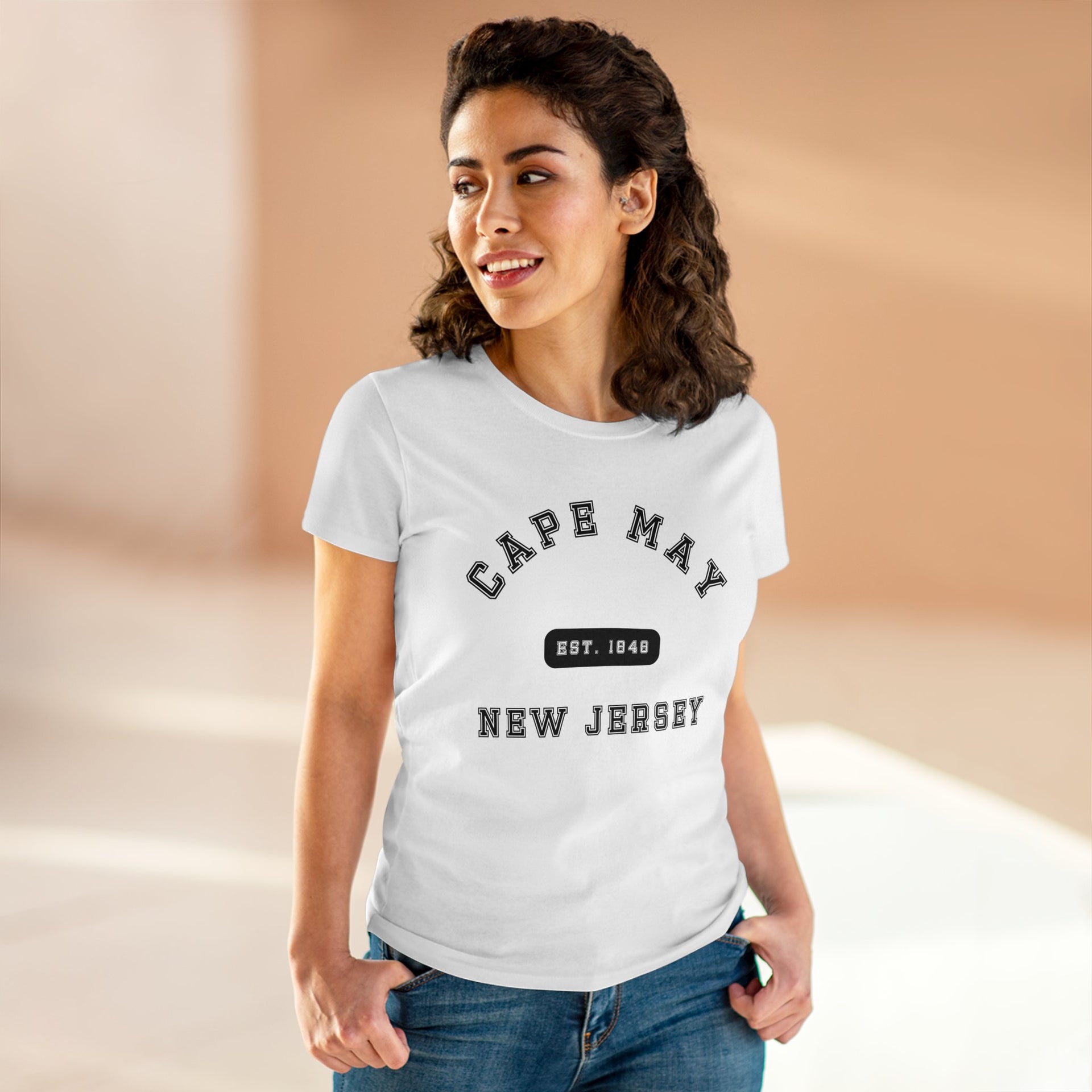Cape May NJ Women's Midweight Cotton Tee