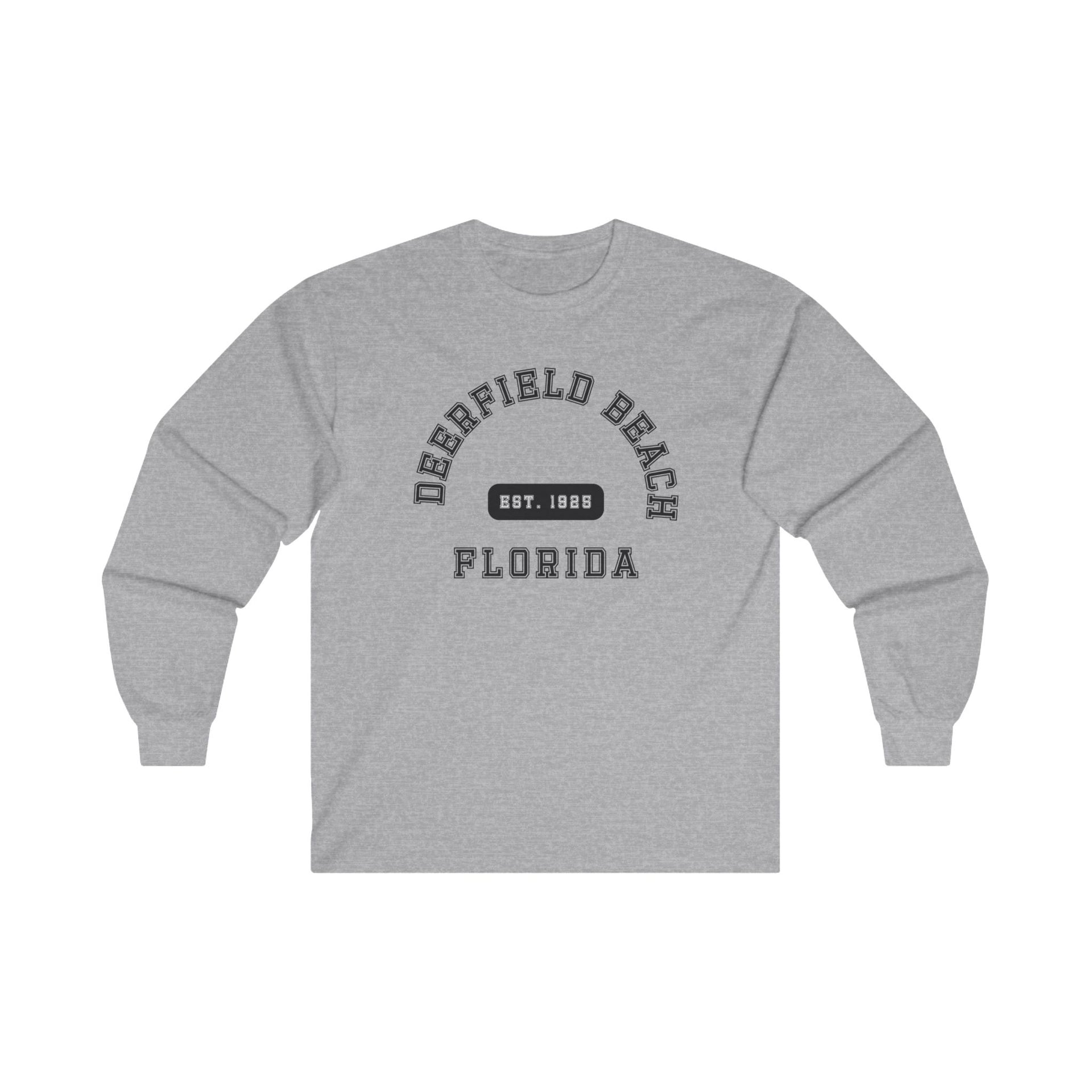 Deerfield Beach Florida Established Ultra Cotton Long Sleeve Tee