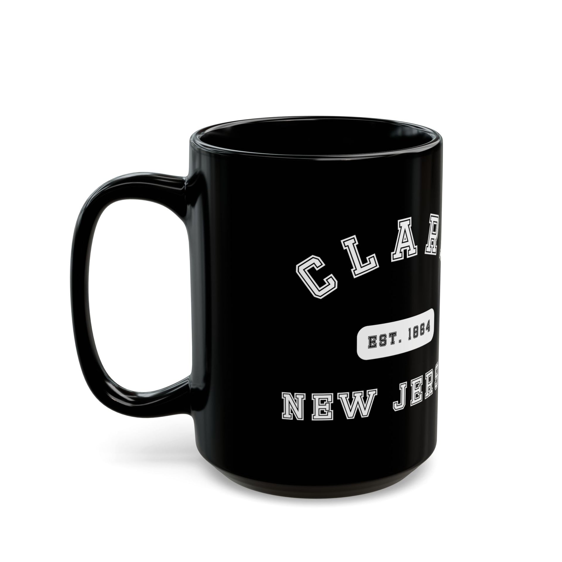 Clark NJ Black Mug