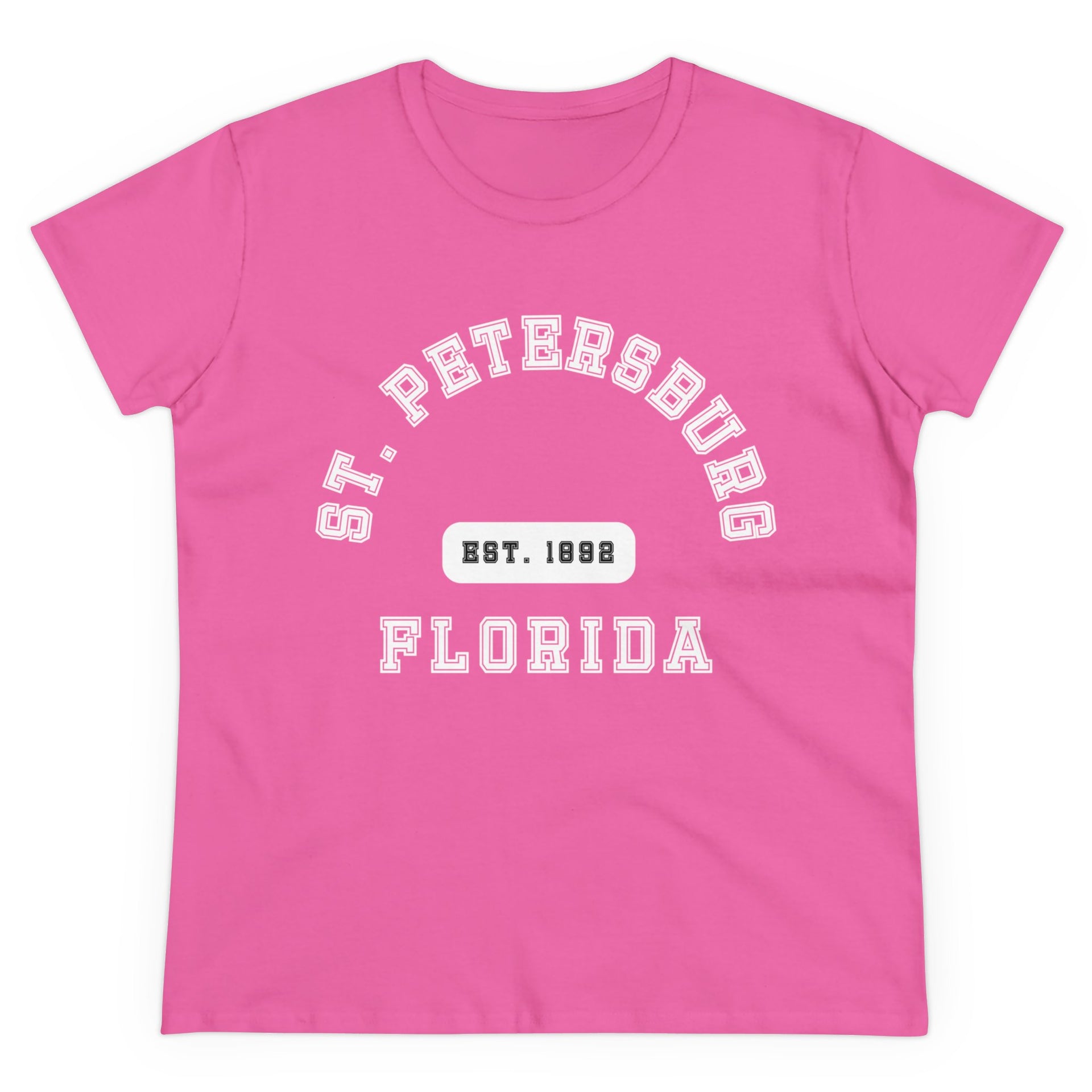 St. Petersburg Florida Established Women's Midweight Cotton Tee