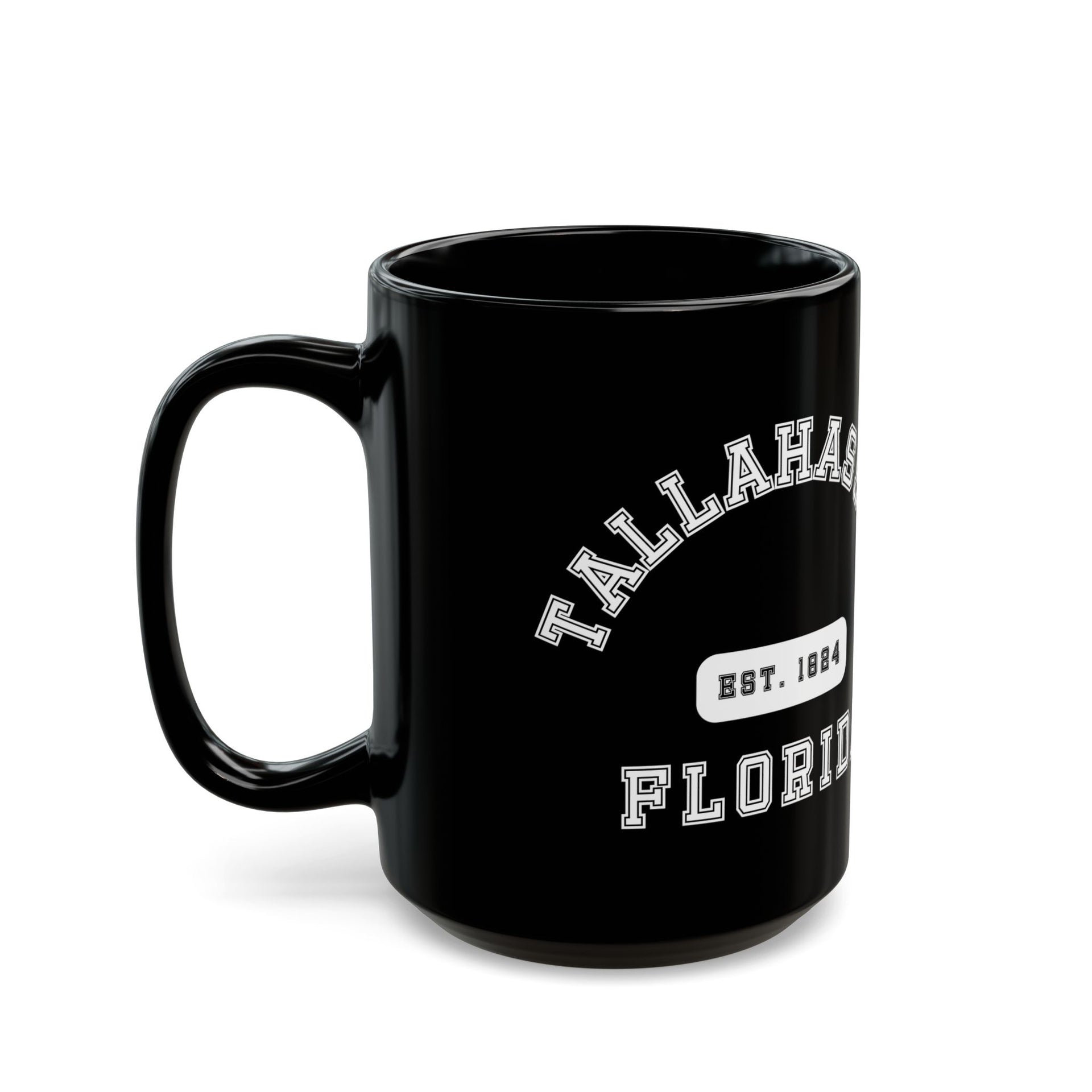 Tallahassee Florida Established Black Mug