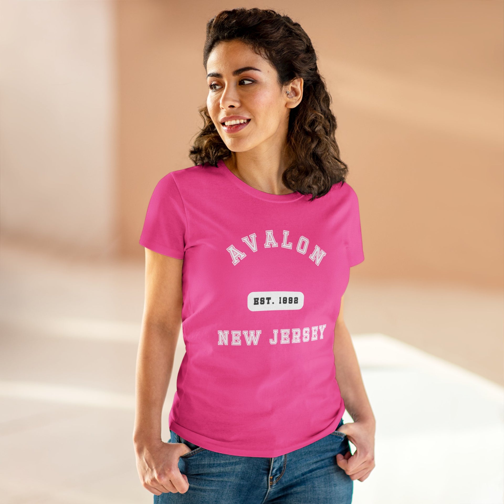 Avalon NJ Est Women's Midweight Cotton Tee