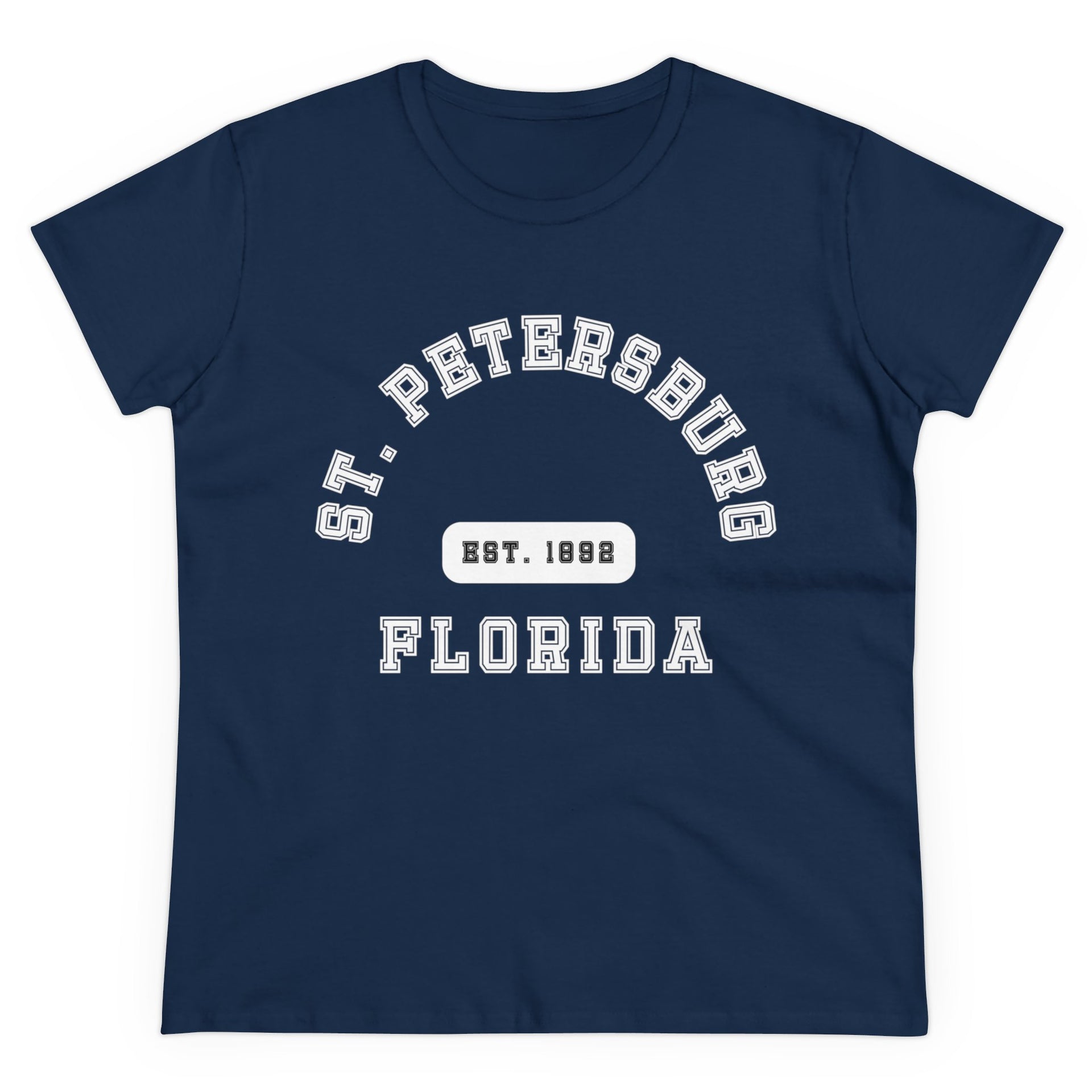 St. Petersburg Florida Established Women's Midweight Cotton Tee