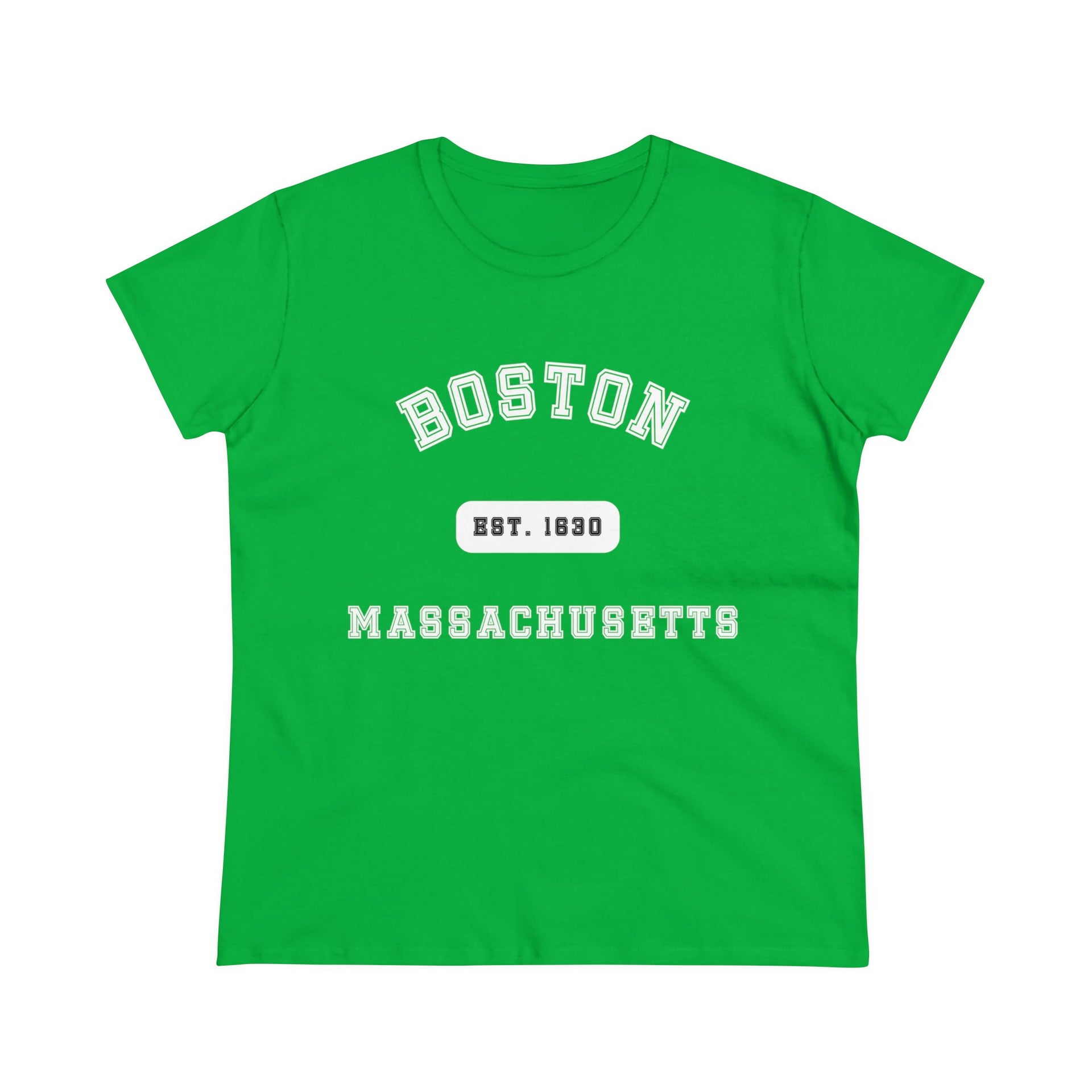Boston Massachusetts Women's Midweight Cotton Tee
