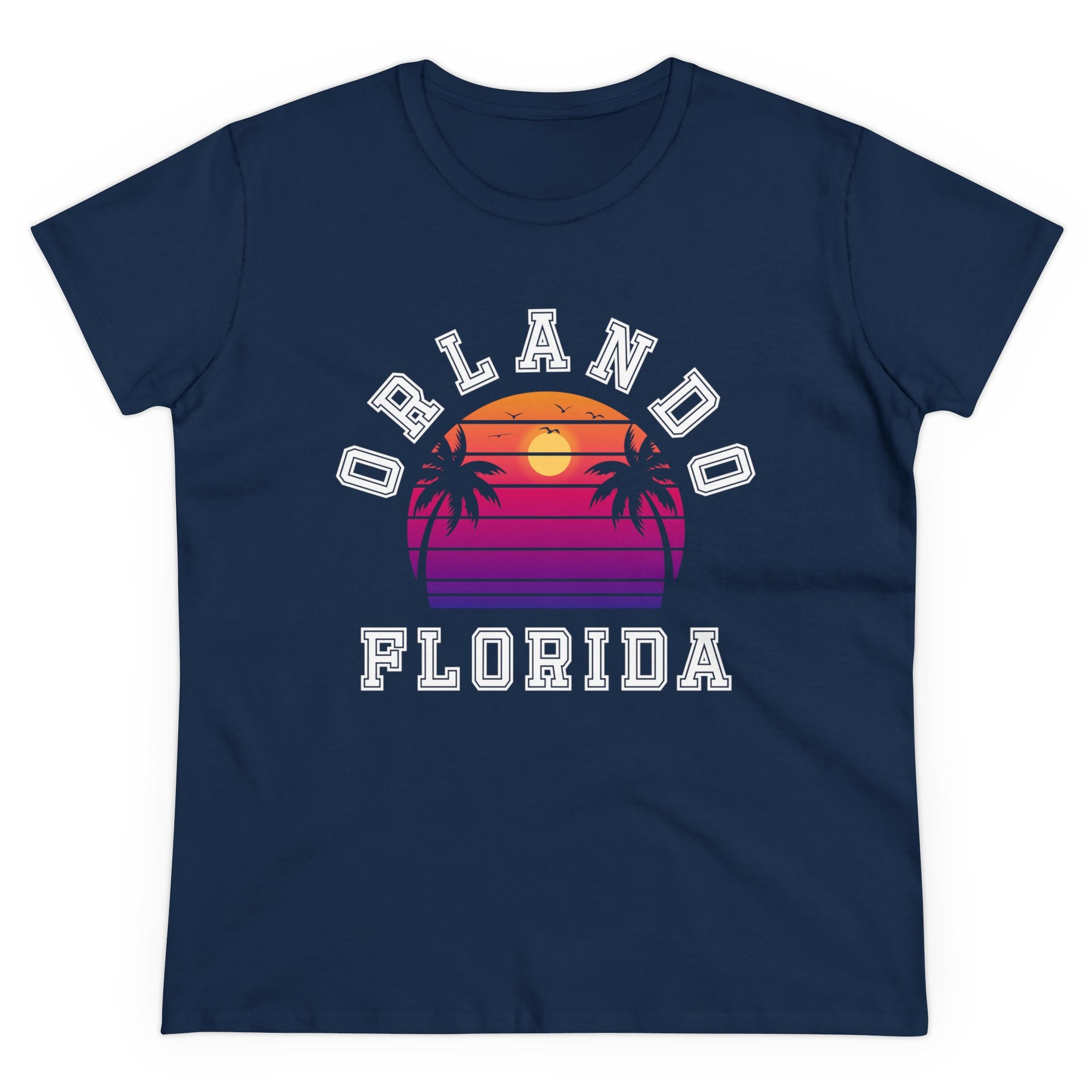 Orlando Florida Palms Women's Midweight Cotton Tee