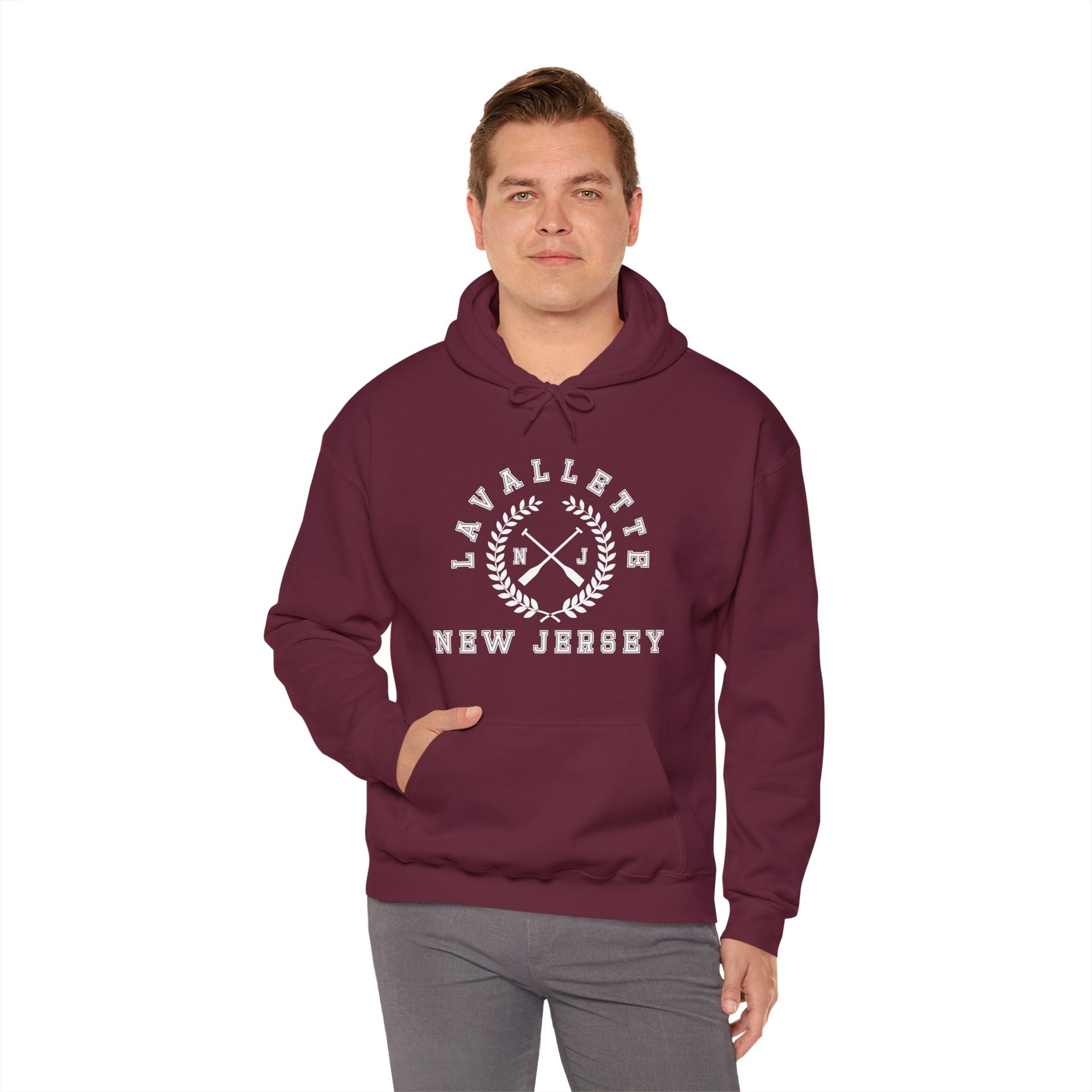Lavallette NJ Crossed Oars Unisex Heavy Blend™ Hooded Sweatshirt