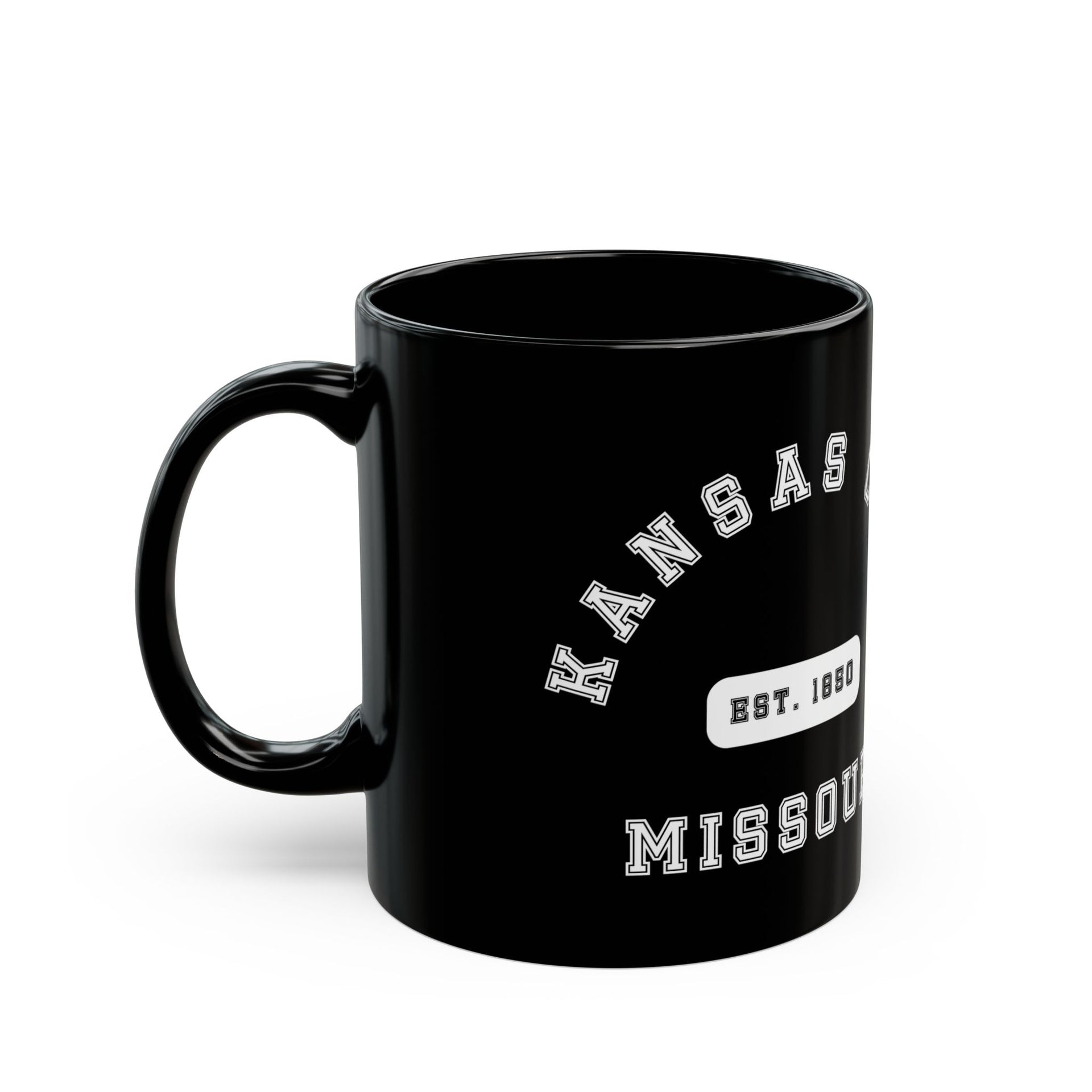 Kansas City MO Black Mug