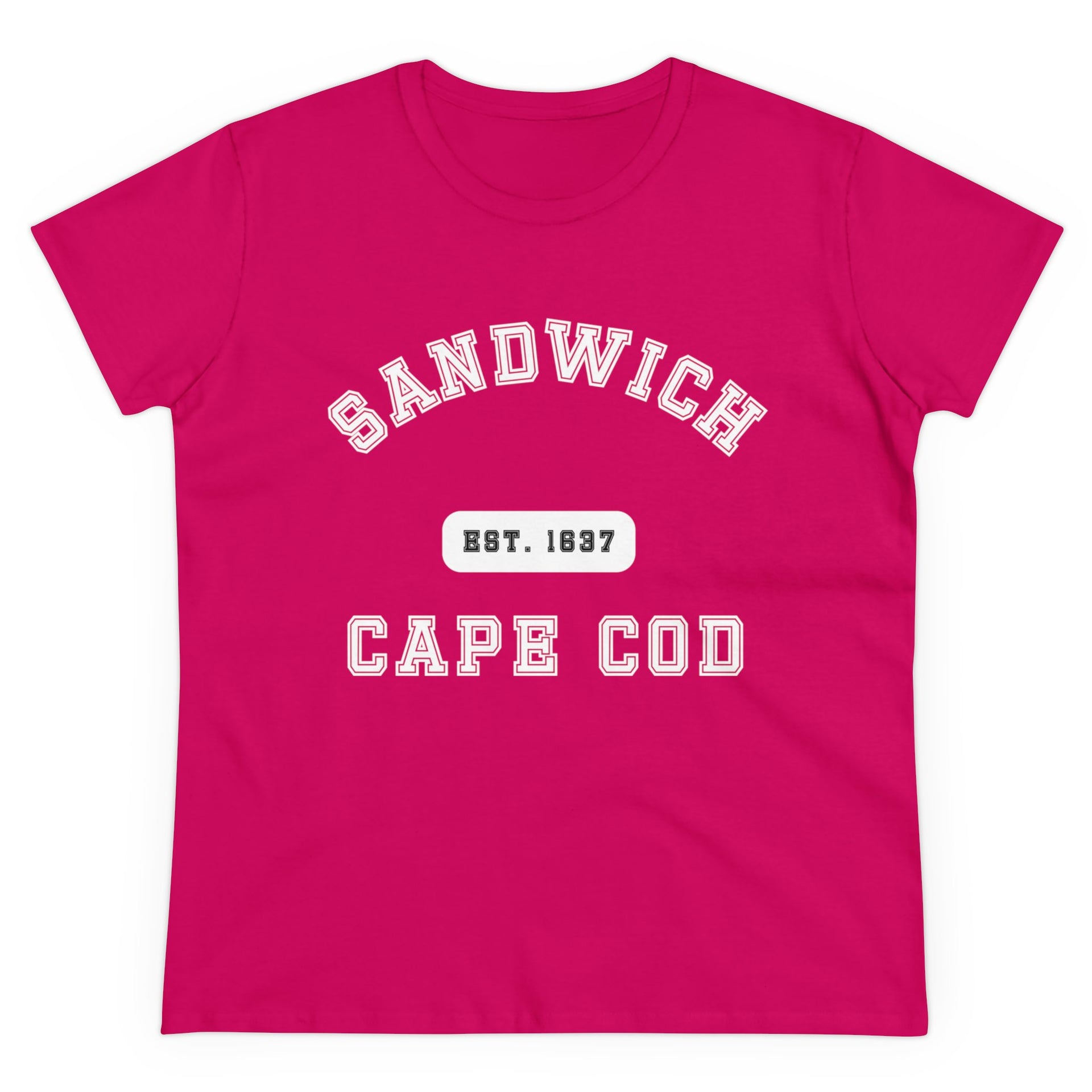 Sandwich Cape Cod Est. 1637 Women's Midweight Cotton Tee