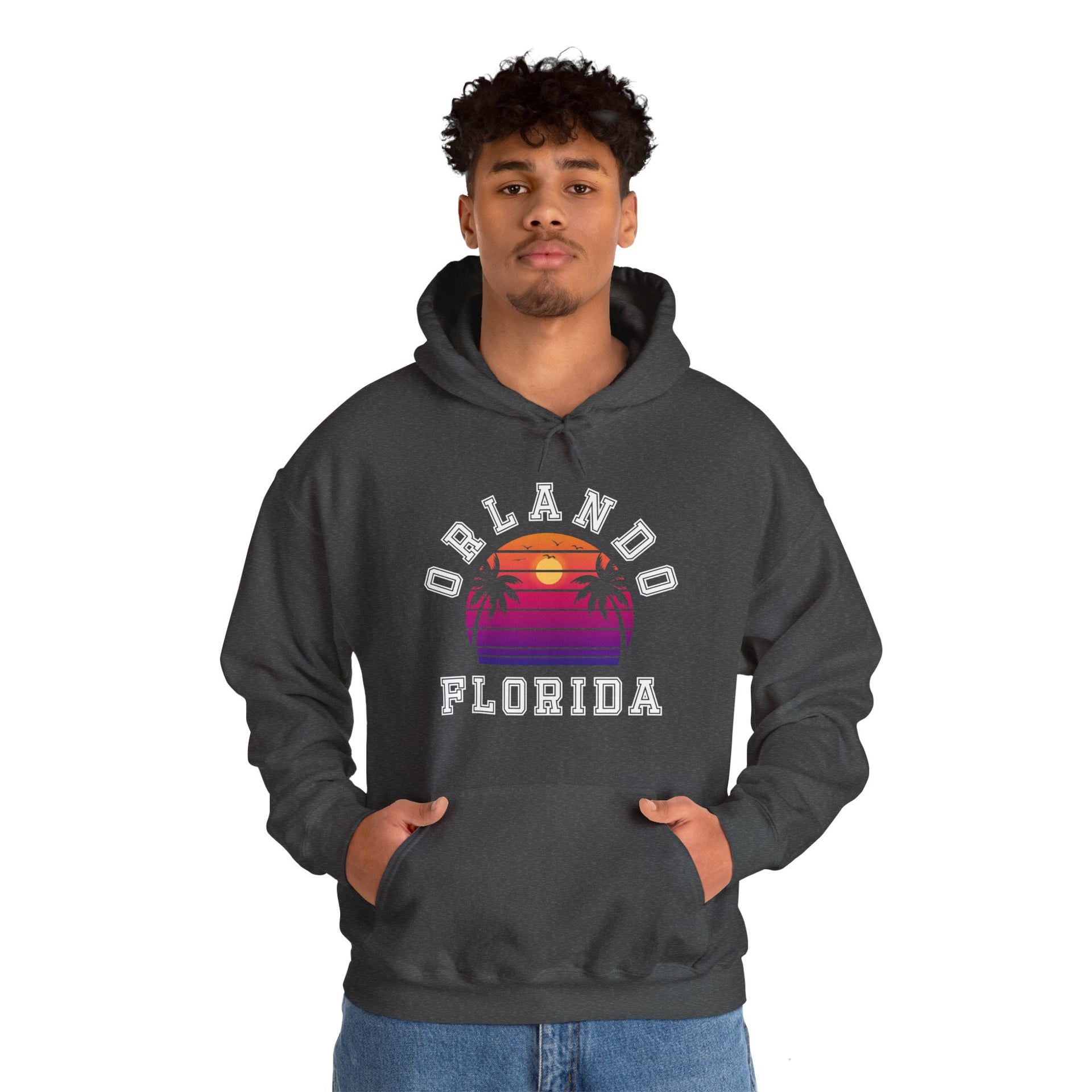 Orlando Florida Palms Unisex Heavy Blend™ Hooded Sweatshirt