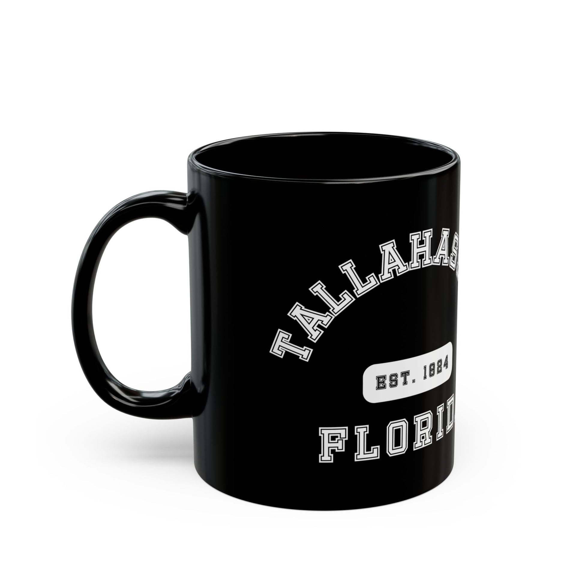 Tallahassee Florida Established Black Mug