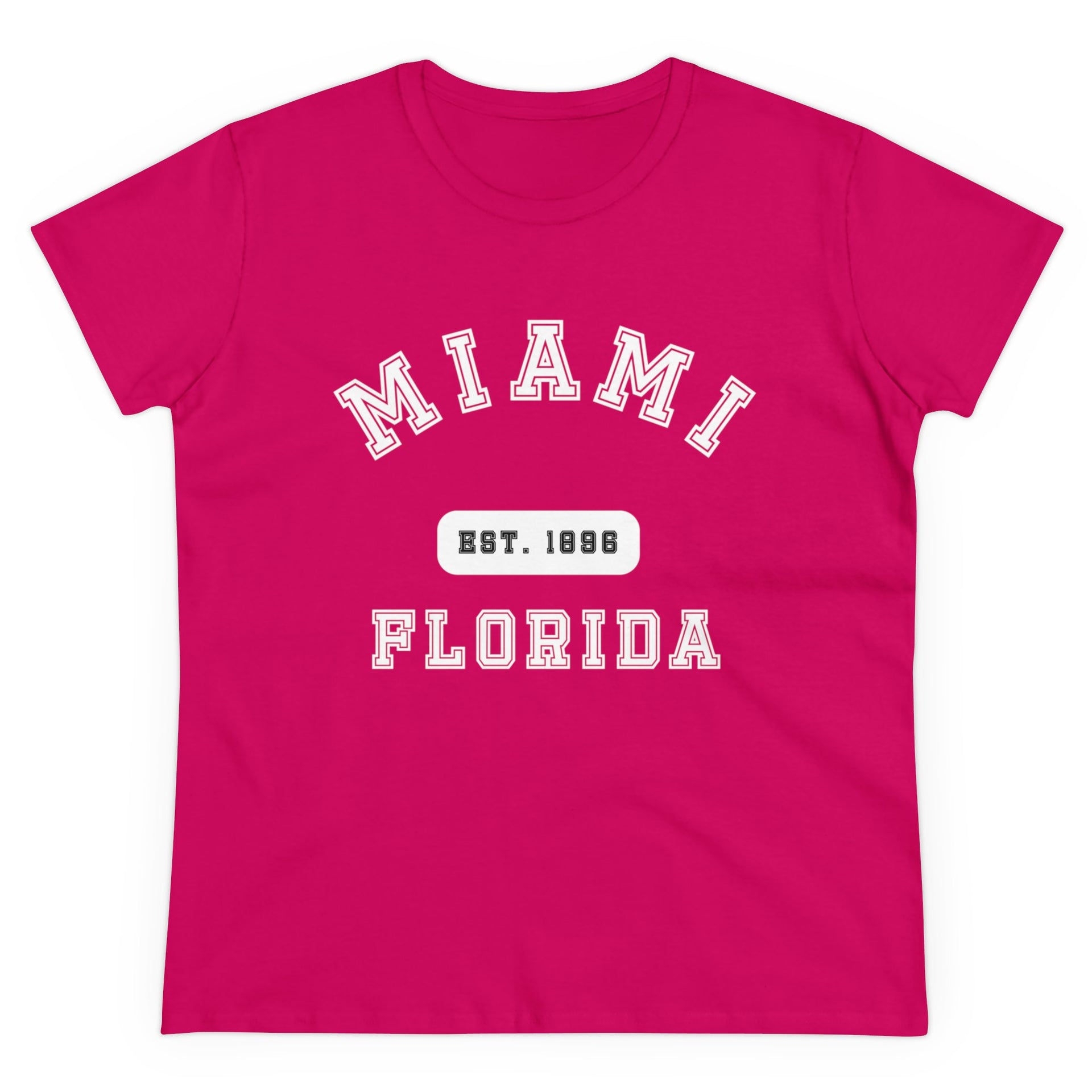 Miami Florida Established Women's Midweight Cotton Tee