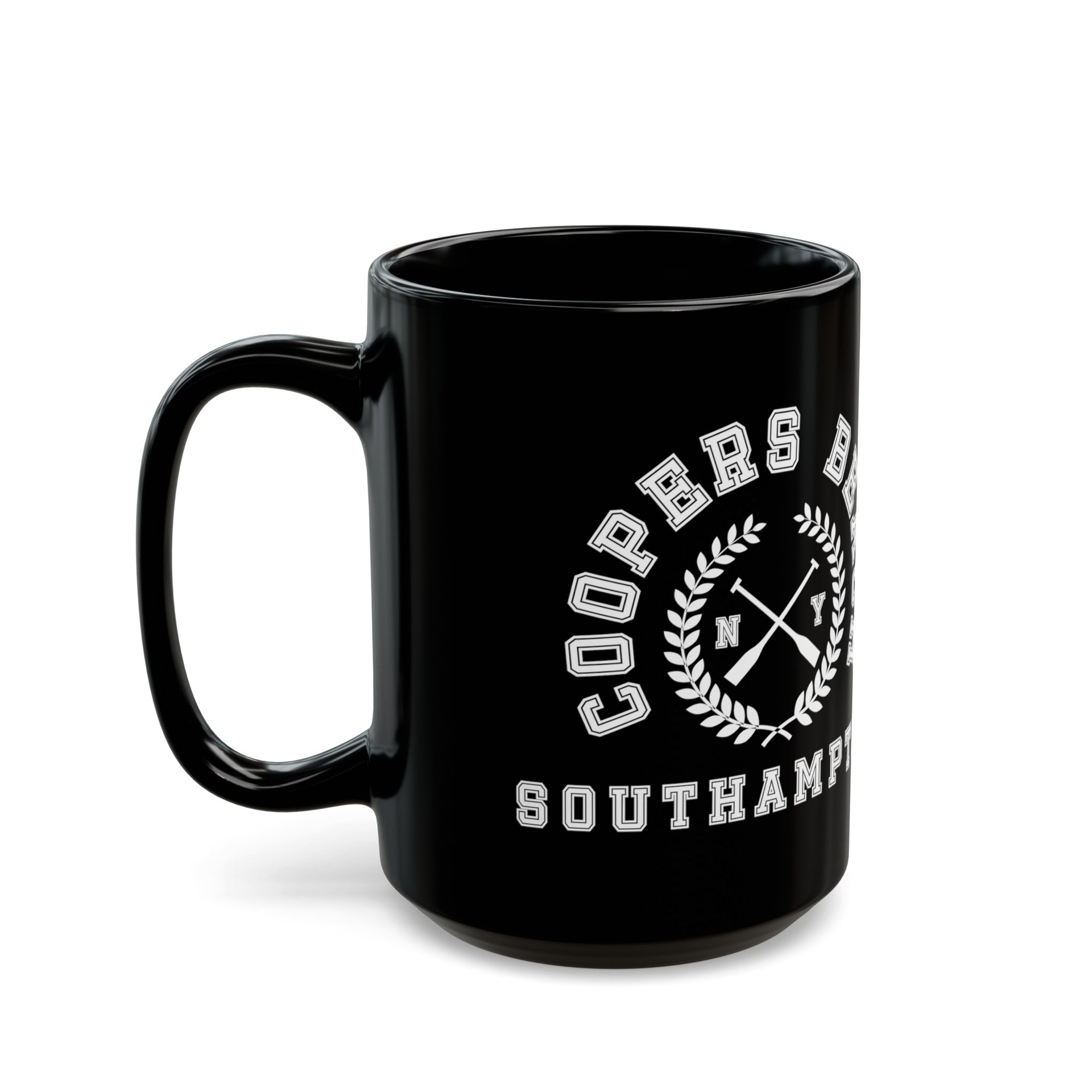 Coopers Beach Southampton Black Mug