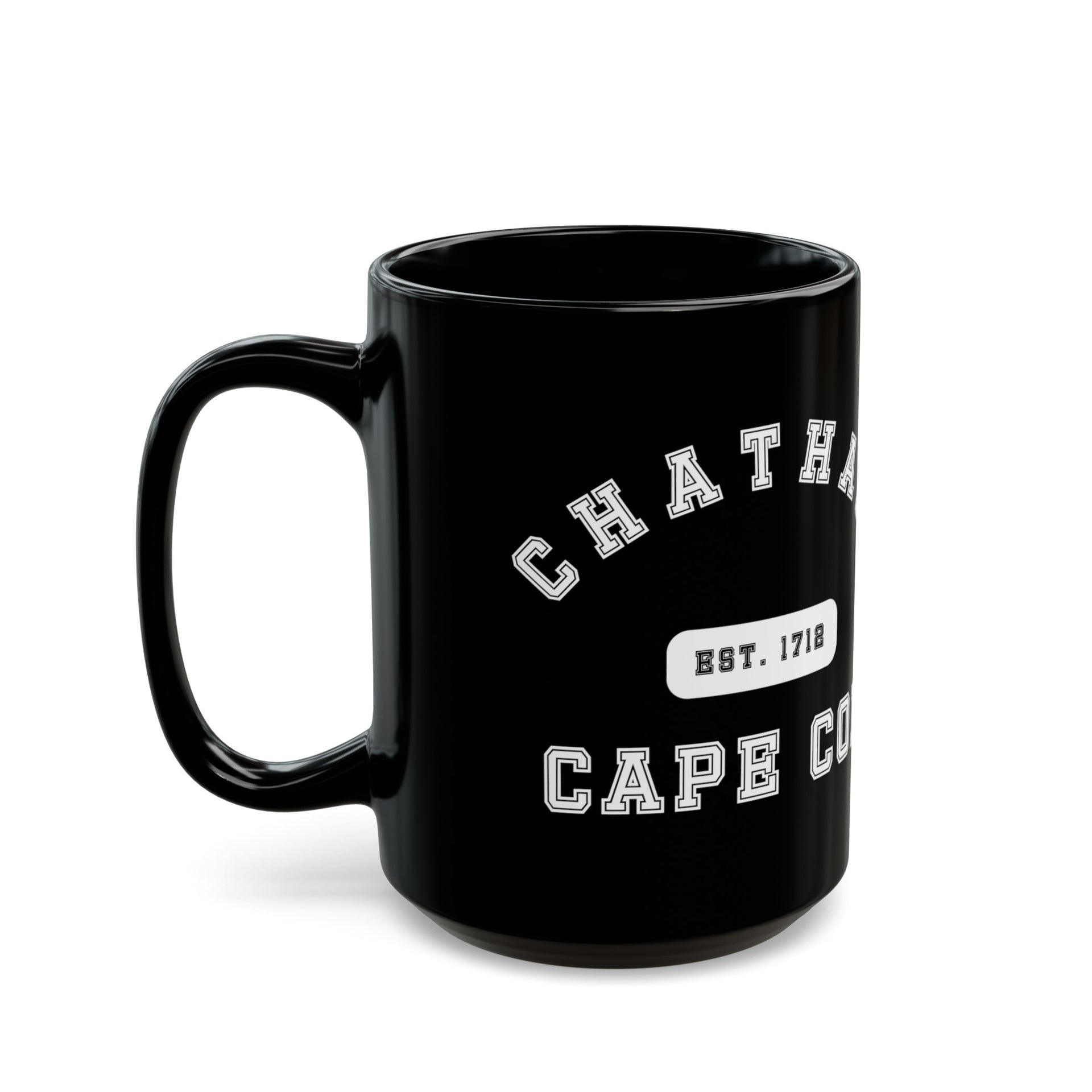 Chatham Cape Cod Est. 1712 Black Mug