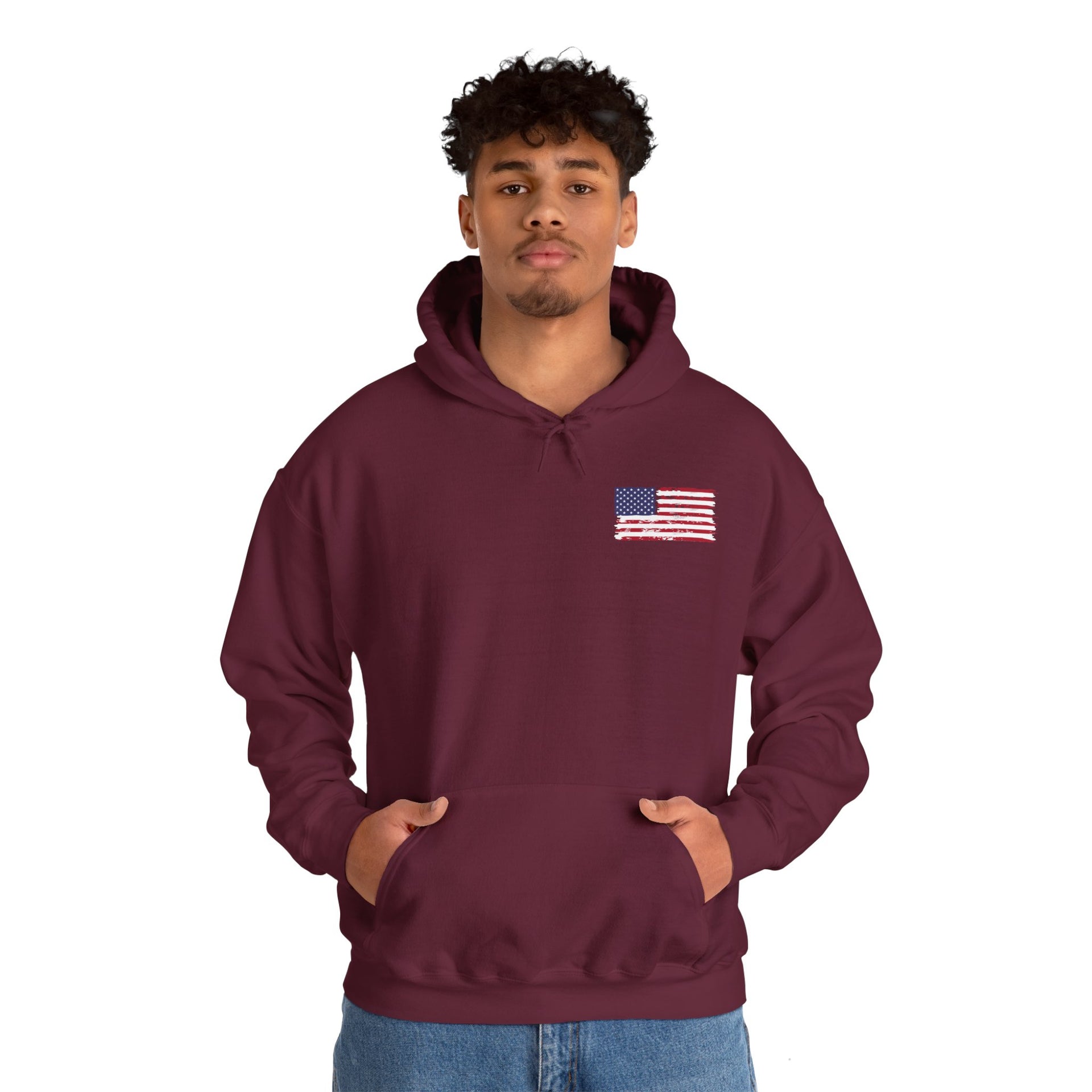 American Flag Unisex Heavy Blend™ Hooded Sweatshirt