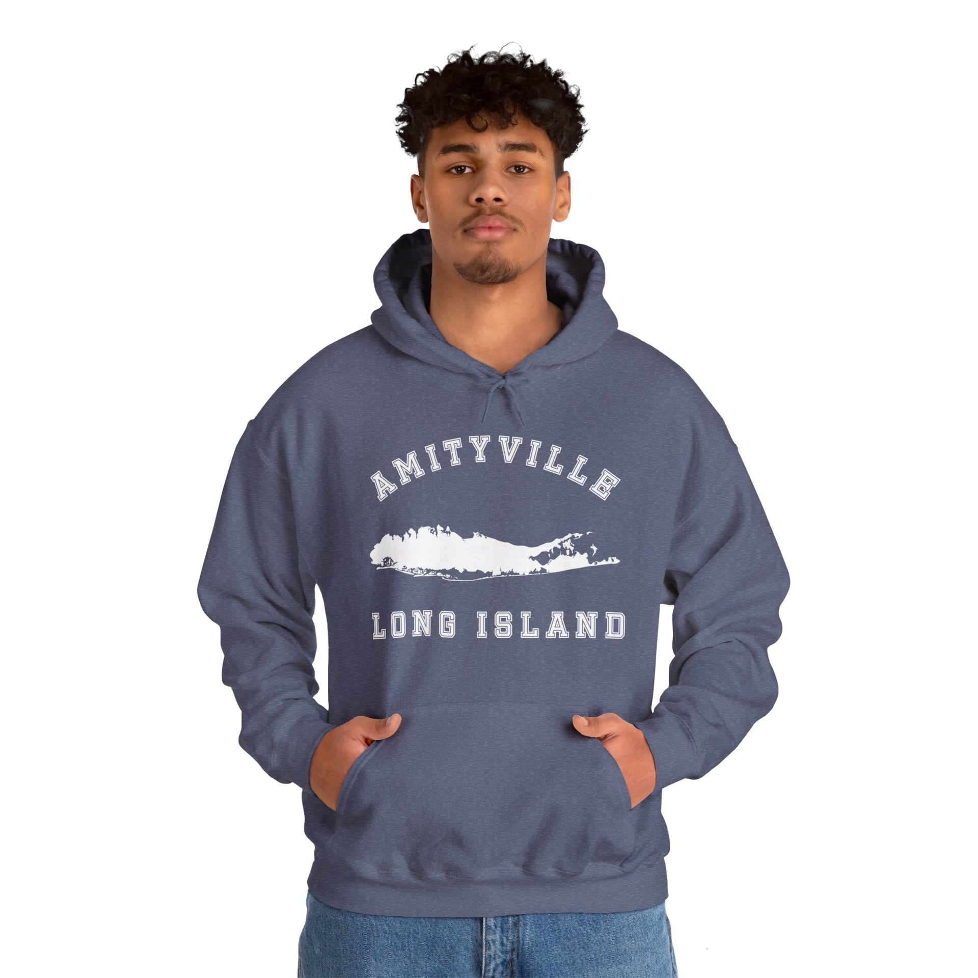 Amityville Long Island Unisex Heavy Blend™ Hooded Sweatshirt