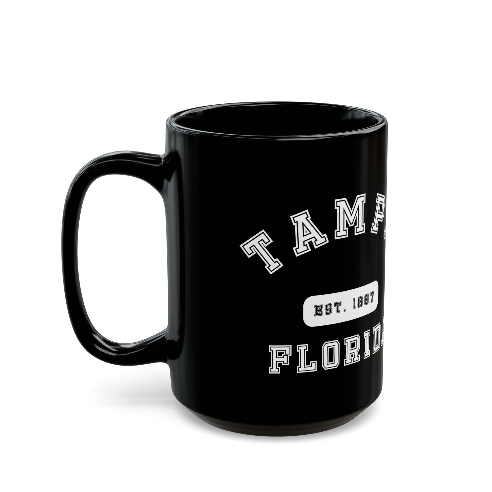 Tampa Florida Established Black Mug