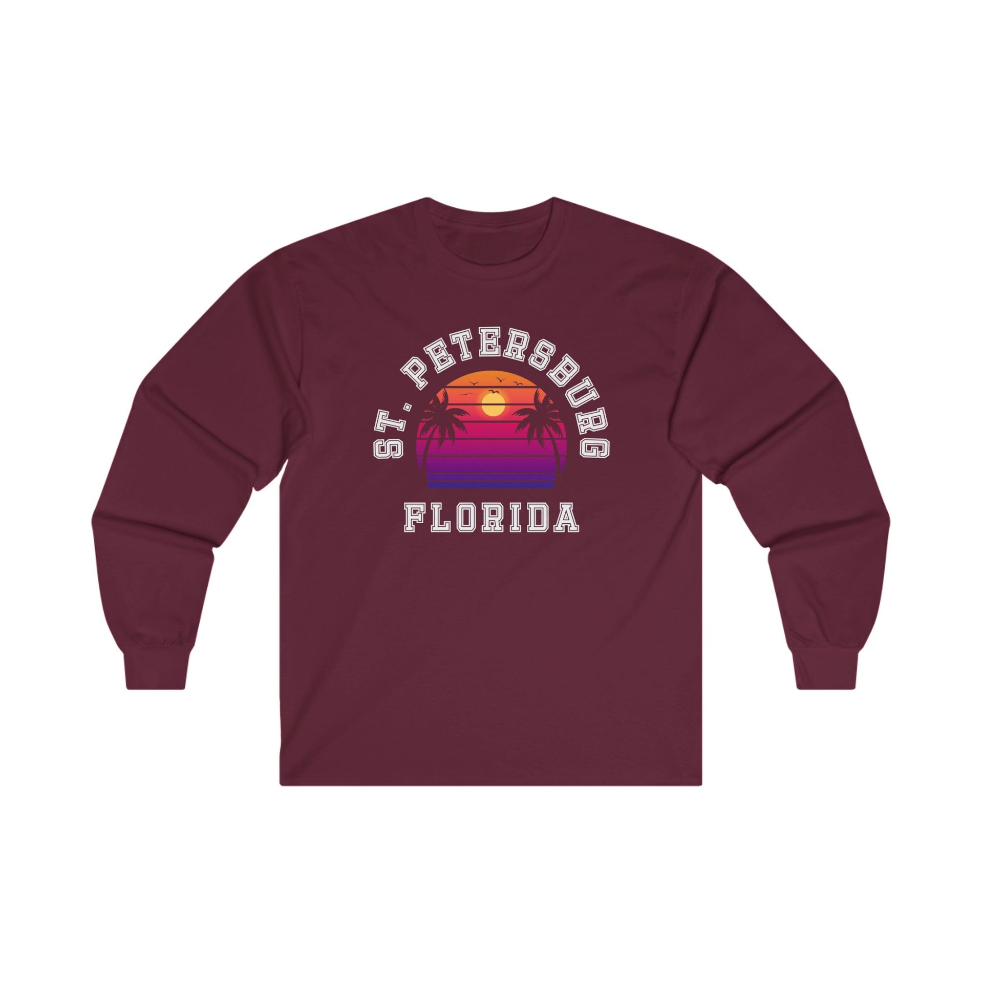 St. Petersburg Palms Ultra Cotton Long Sleeve Tee