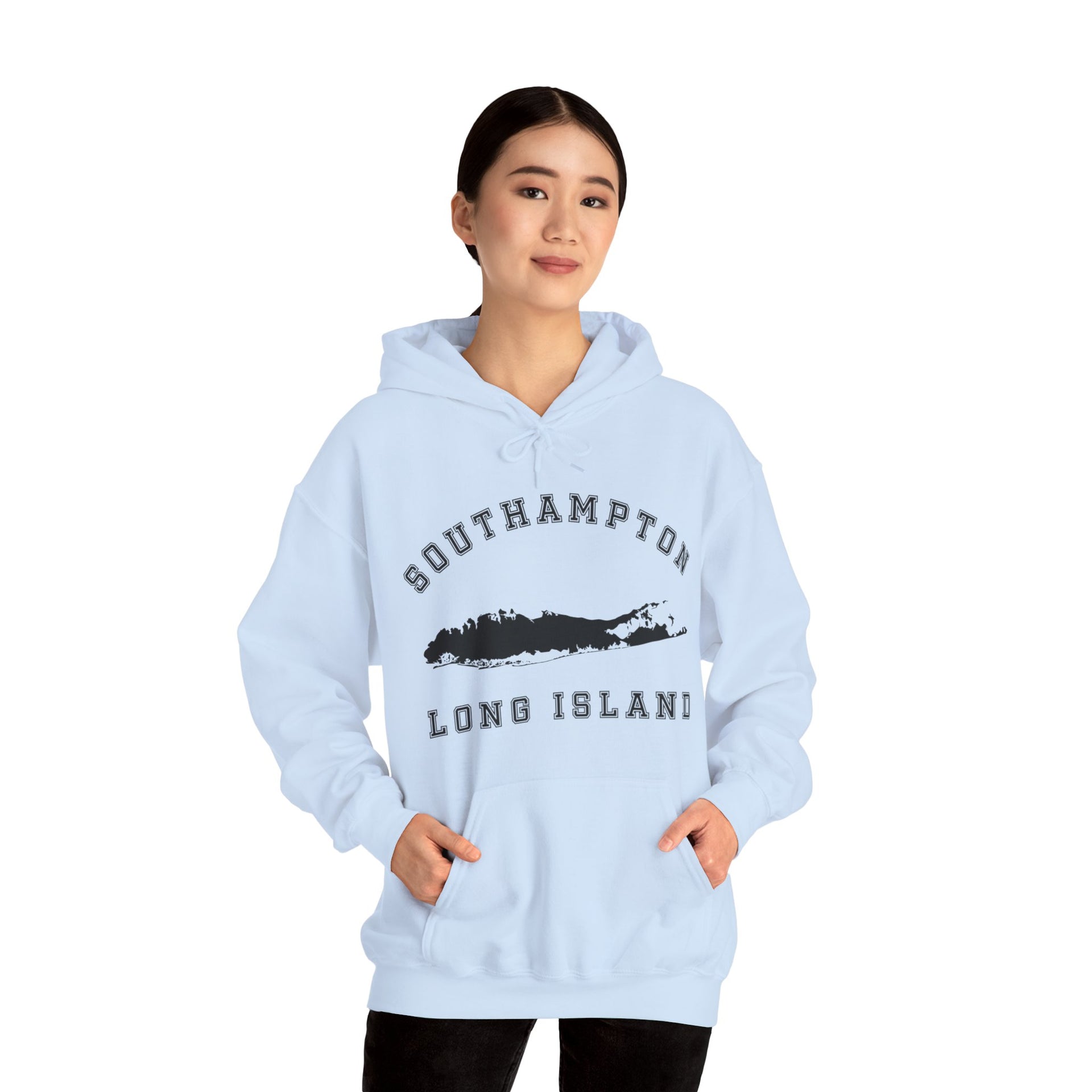 Southampton Long Island Map Unisex Heavy Blend™ Hooded Sweatshirt