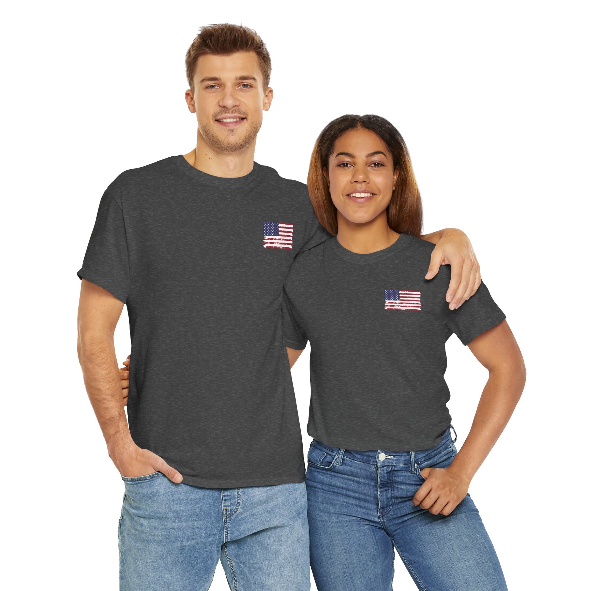 American Flag Unisex Cotton Tee