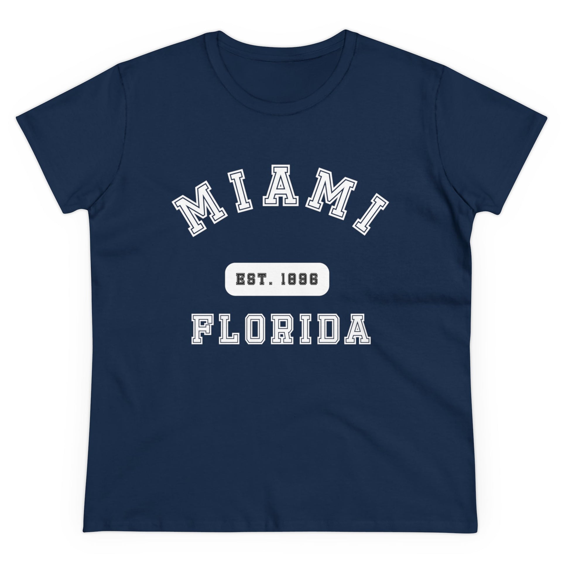 Miami Florida Established Women's Midweight Cotton Tee