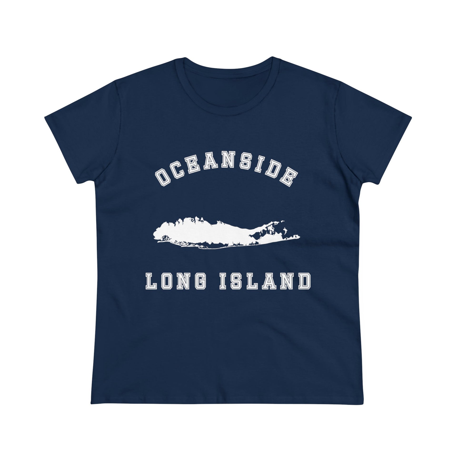 Oceanside Long Island Women's Midweight Cotton Tee