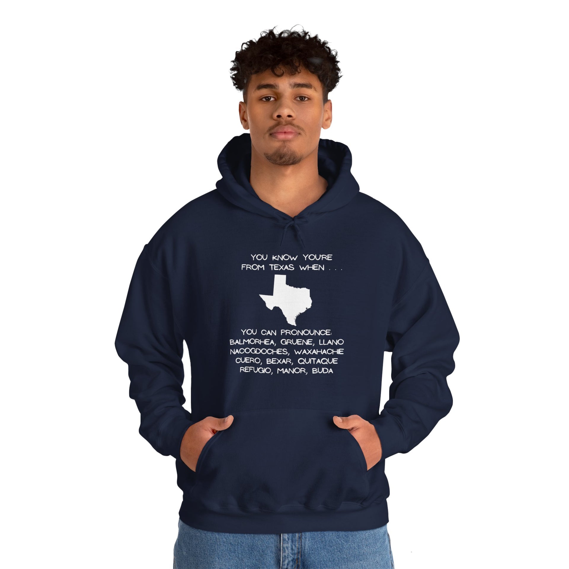 Texas Cities Unisex Heavy Blend™ Hooded Sweatshirt