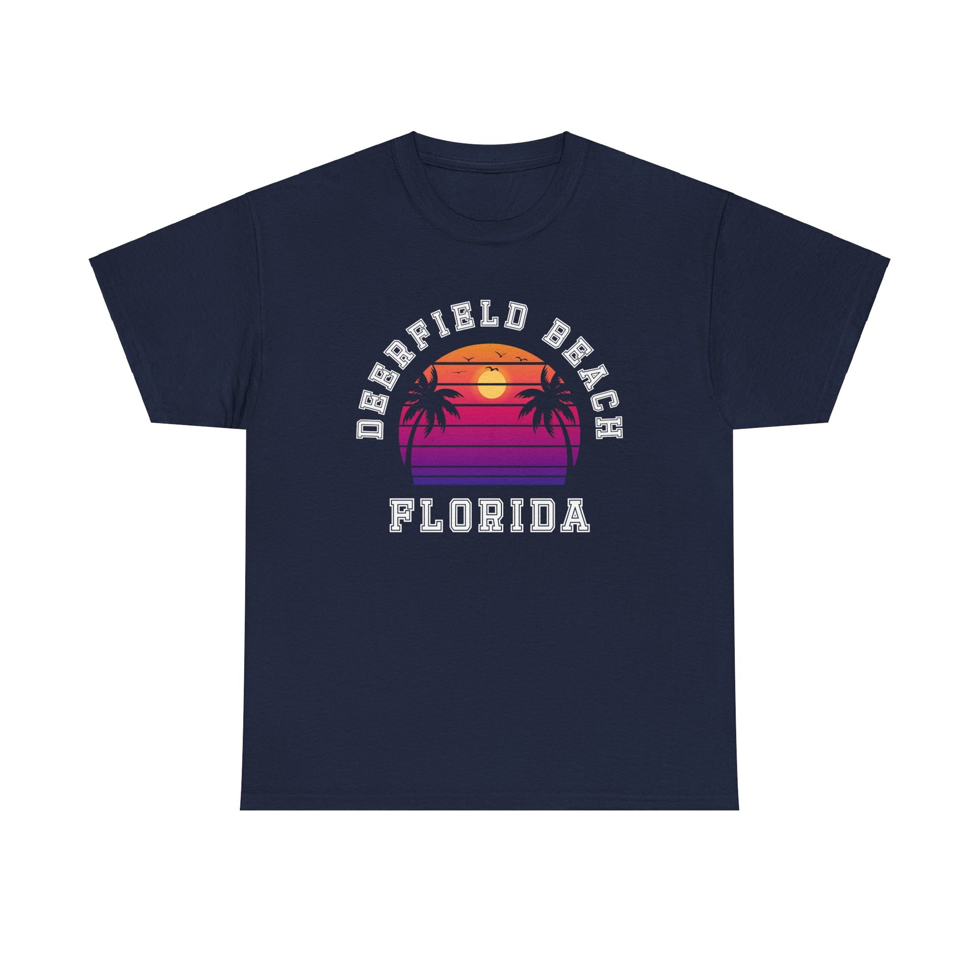 Deerfield Beach Florida Established Unisex Cotton Tee