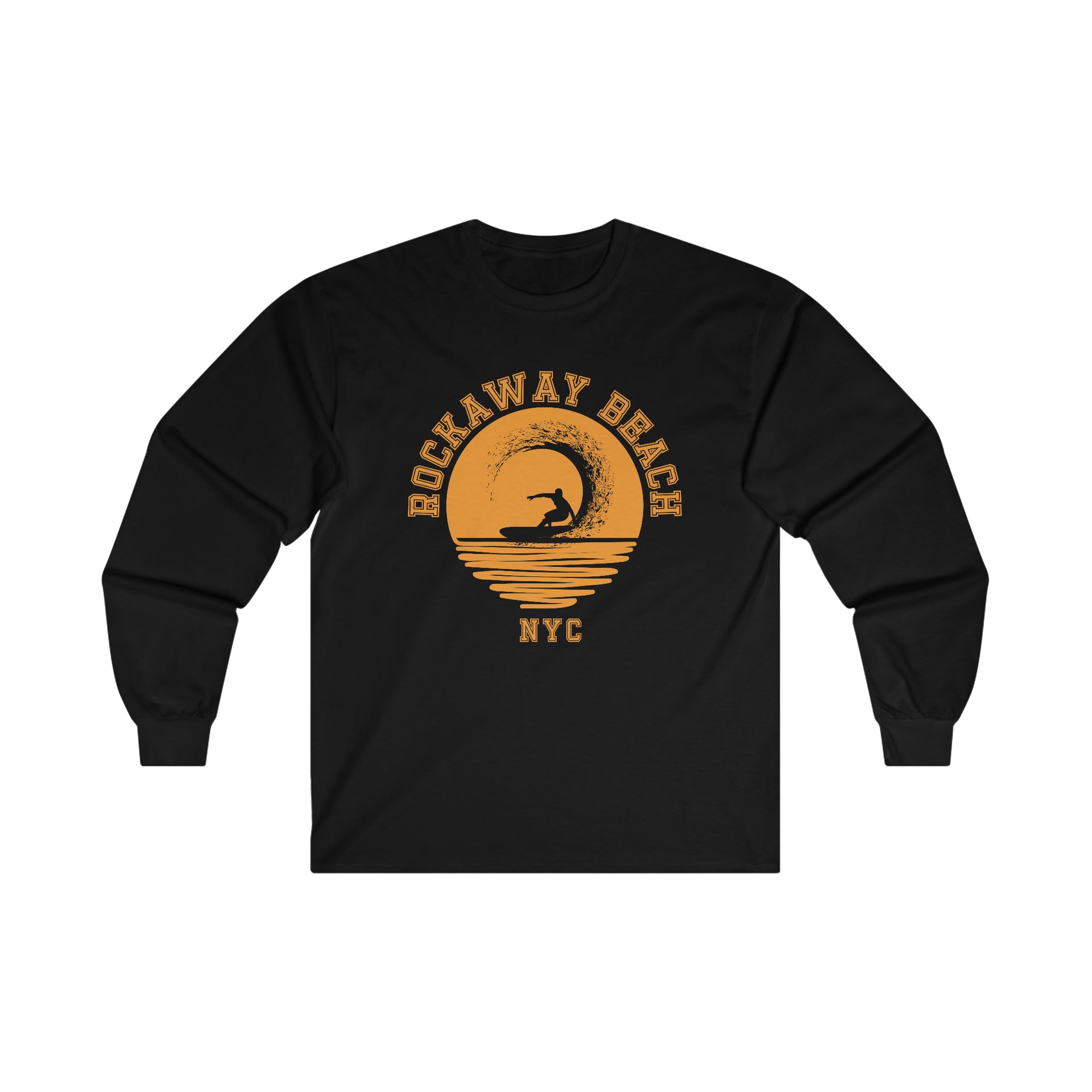 Rockaway Beach Surfing in the Sun NYC Ultra Cotton Long Sleeve Tee