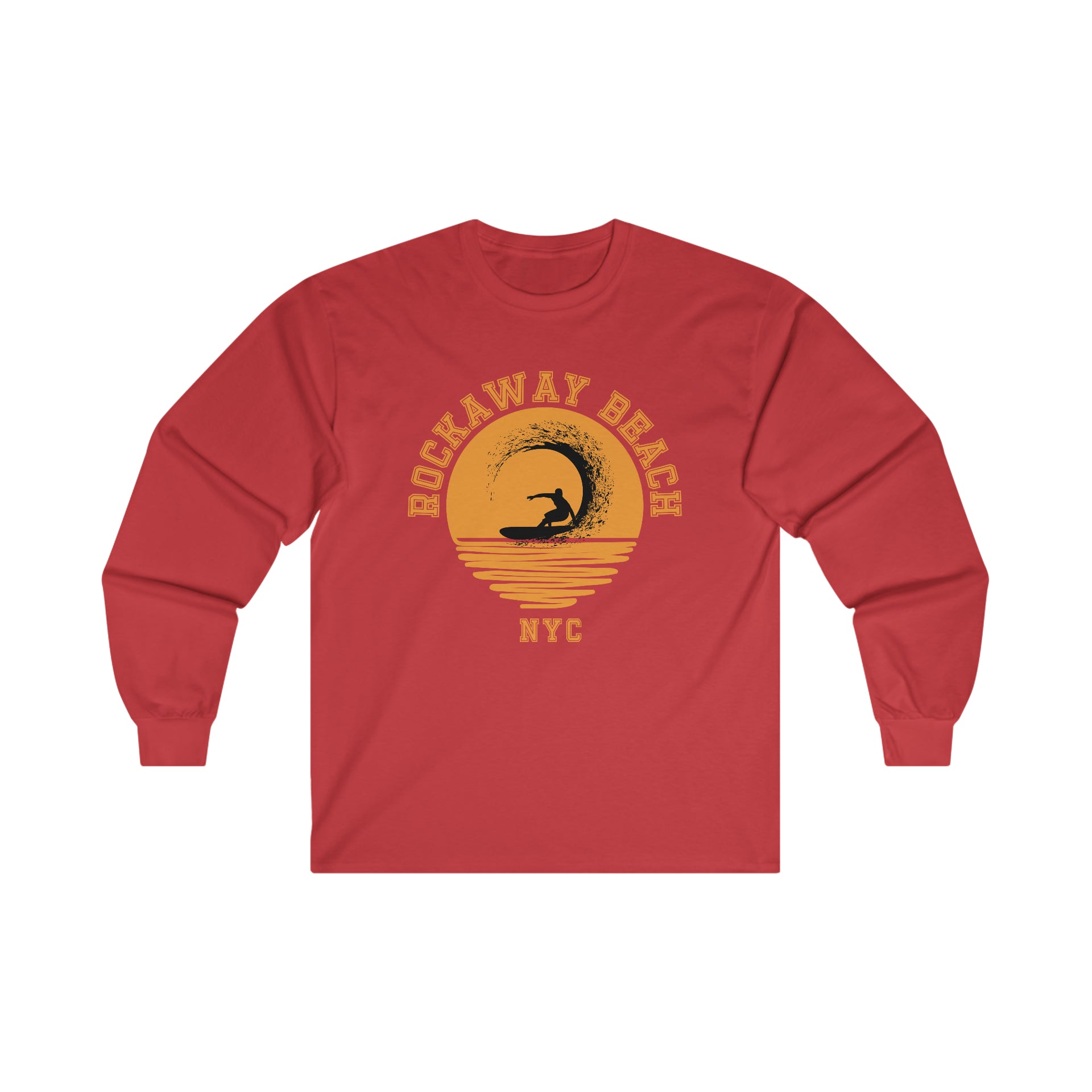 Rockaway Beach Surfing in the Sun NYC Ultra Cotton Long Sleeve Tee