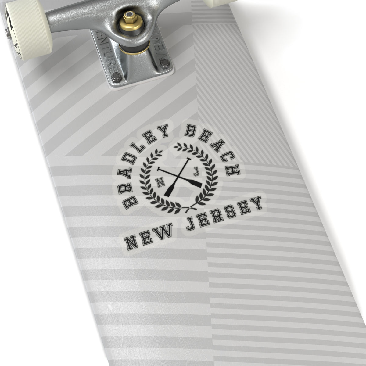 Bradley Beach NJ Crossed Oars Kiss-Cut Stickers