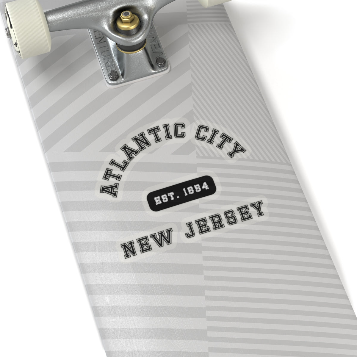 Atlantic City NJ Est Kiss-Cut Stickers