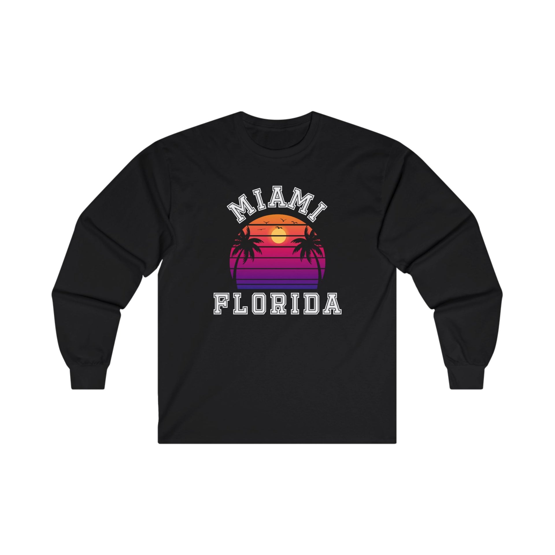 Miami Florida Ultra Cotton Long Sleeve Tee