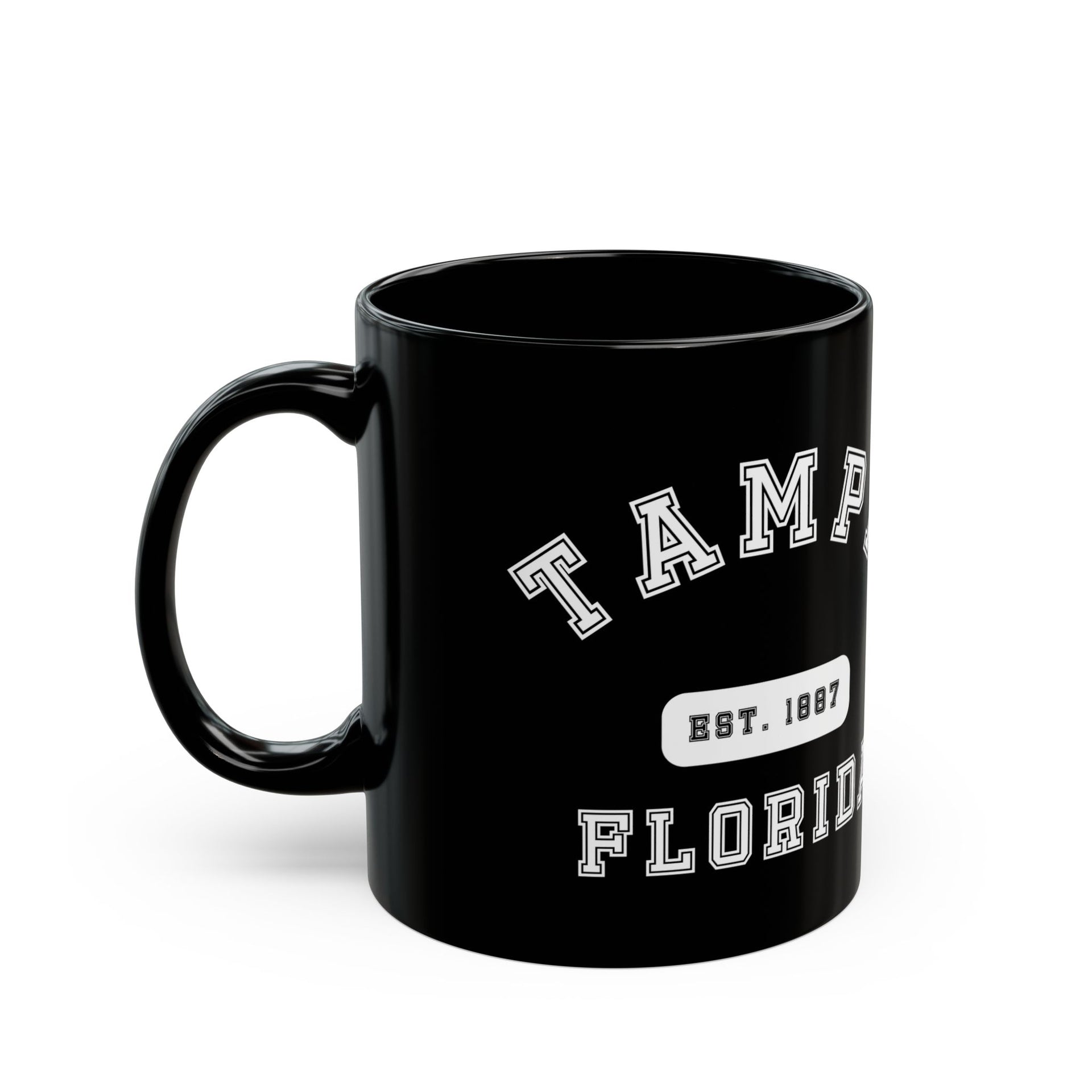 Tampa Florida Established Black Mug