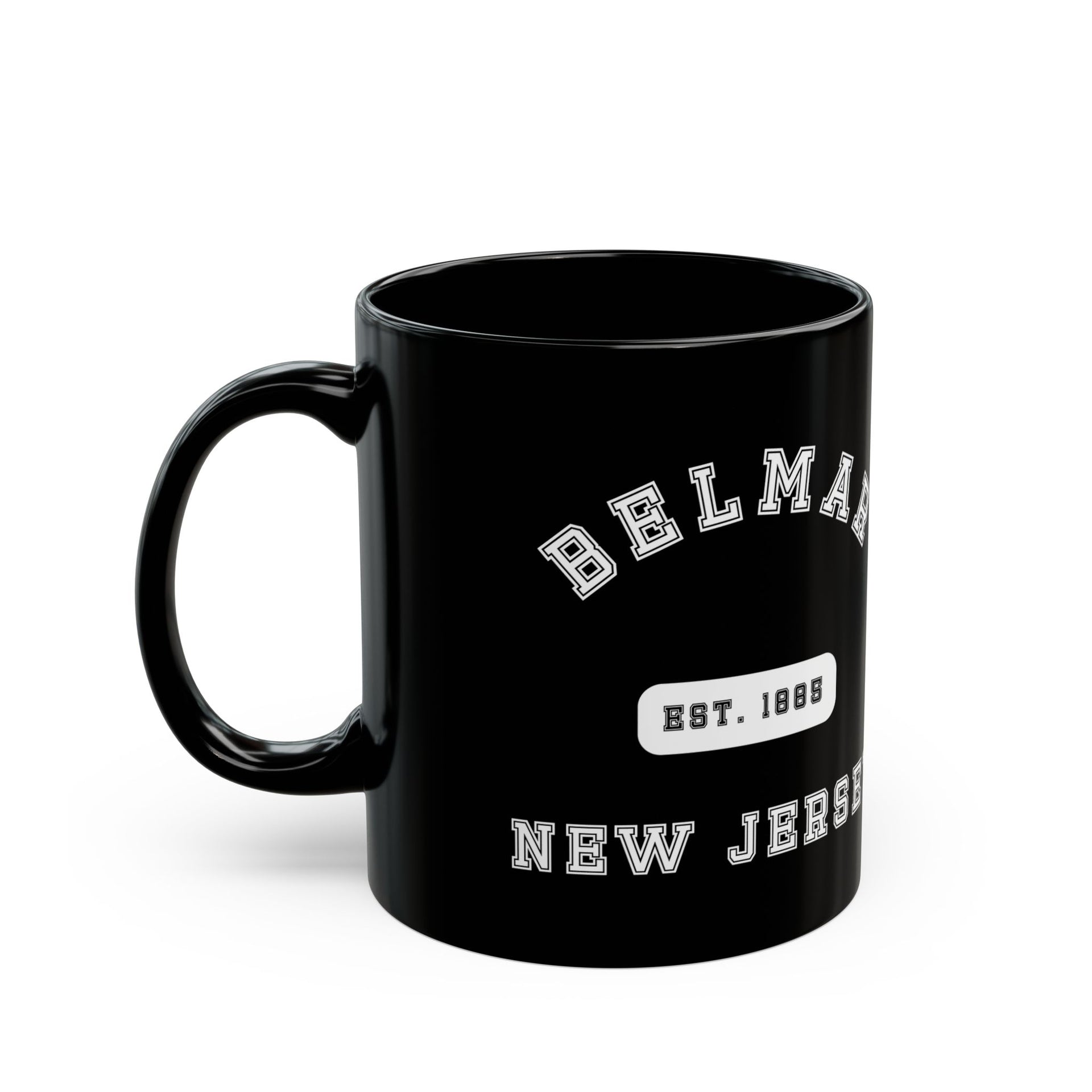 Belmar NJ Est Black Mug