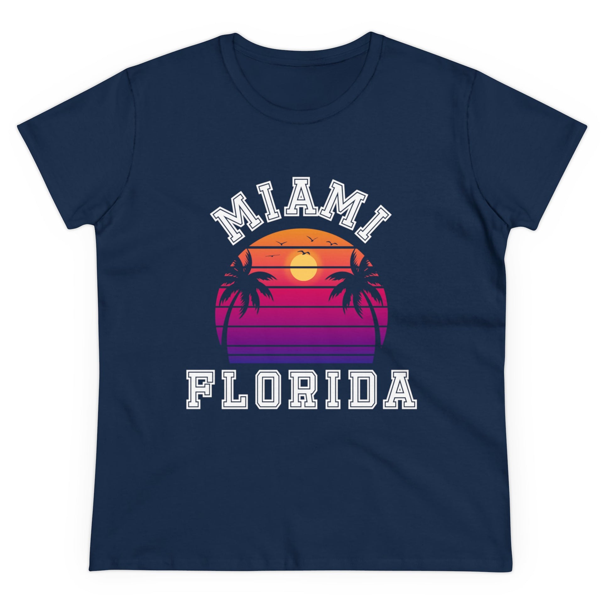 Miami Florida Women's Midweight Cotton Tee