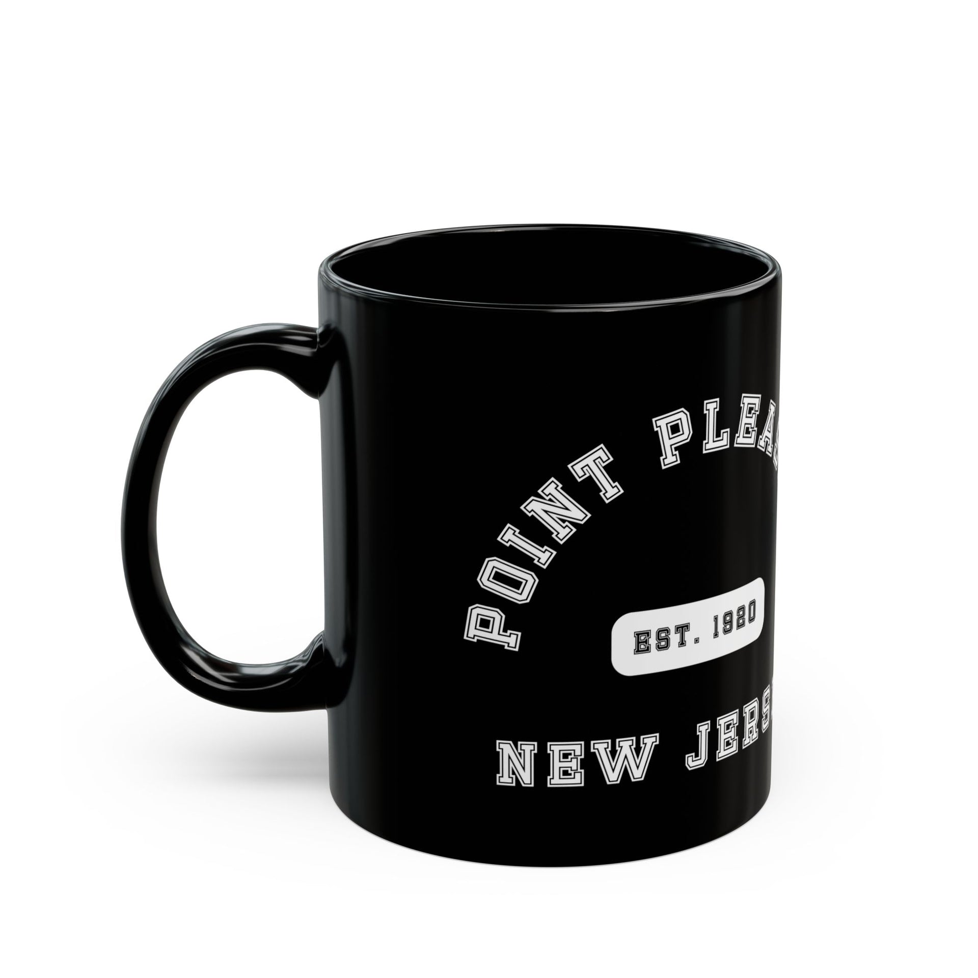 Point Pleasant NJ Black Mug