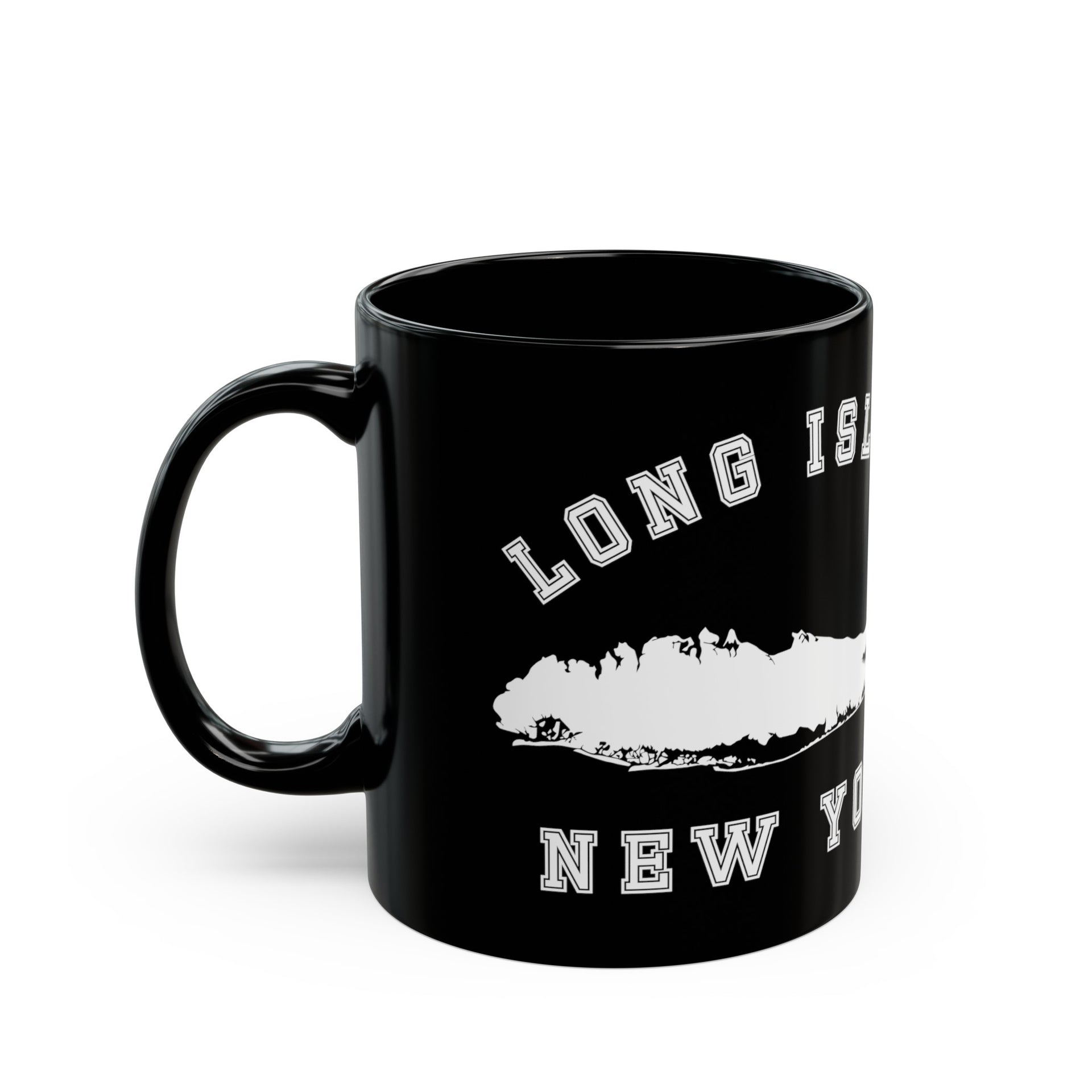 Long Island New York Black Mug