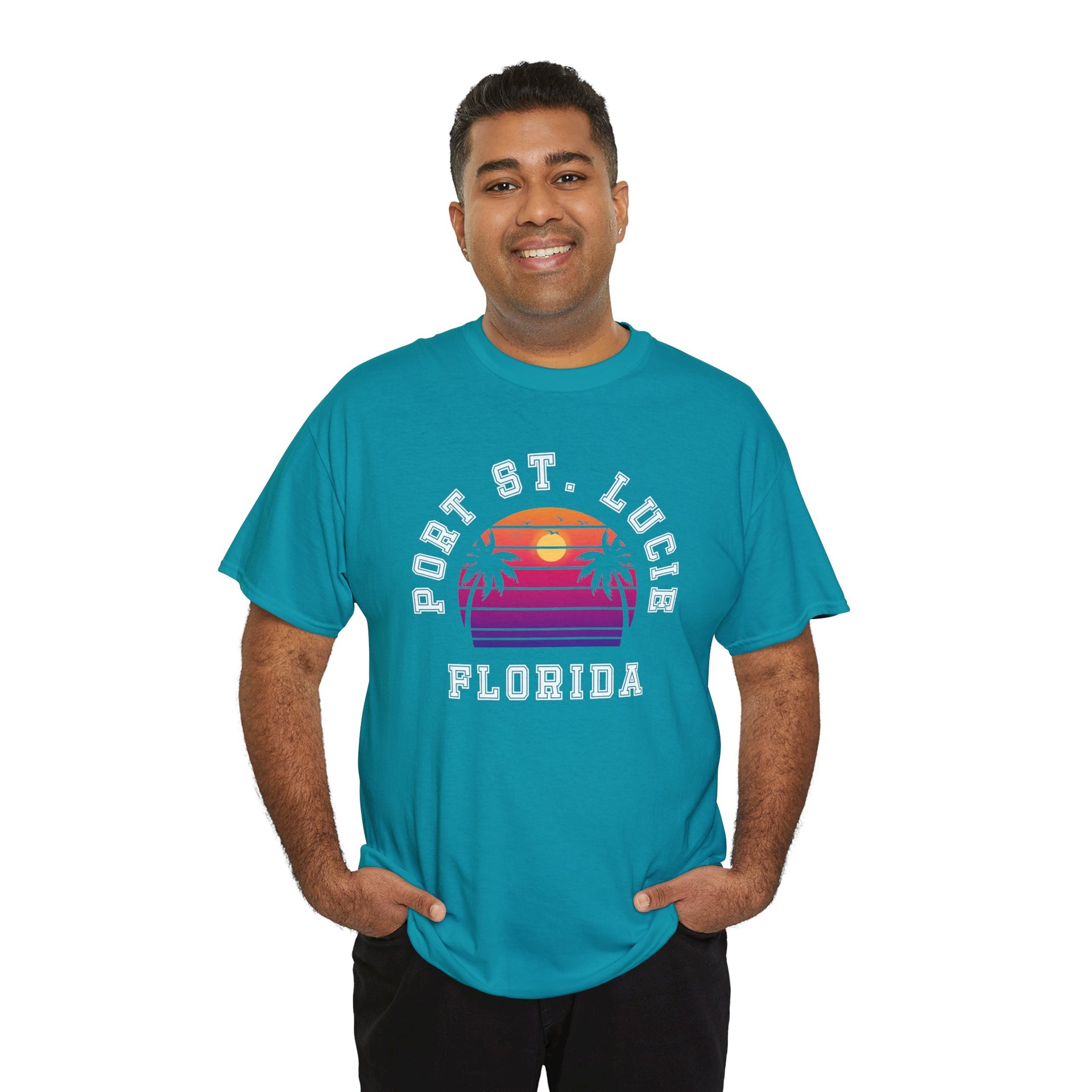 Port St. Lucie Florida Palms Unisex Cotton Tee