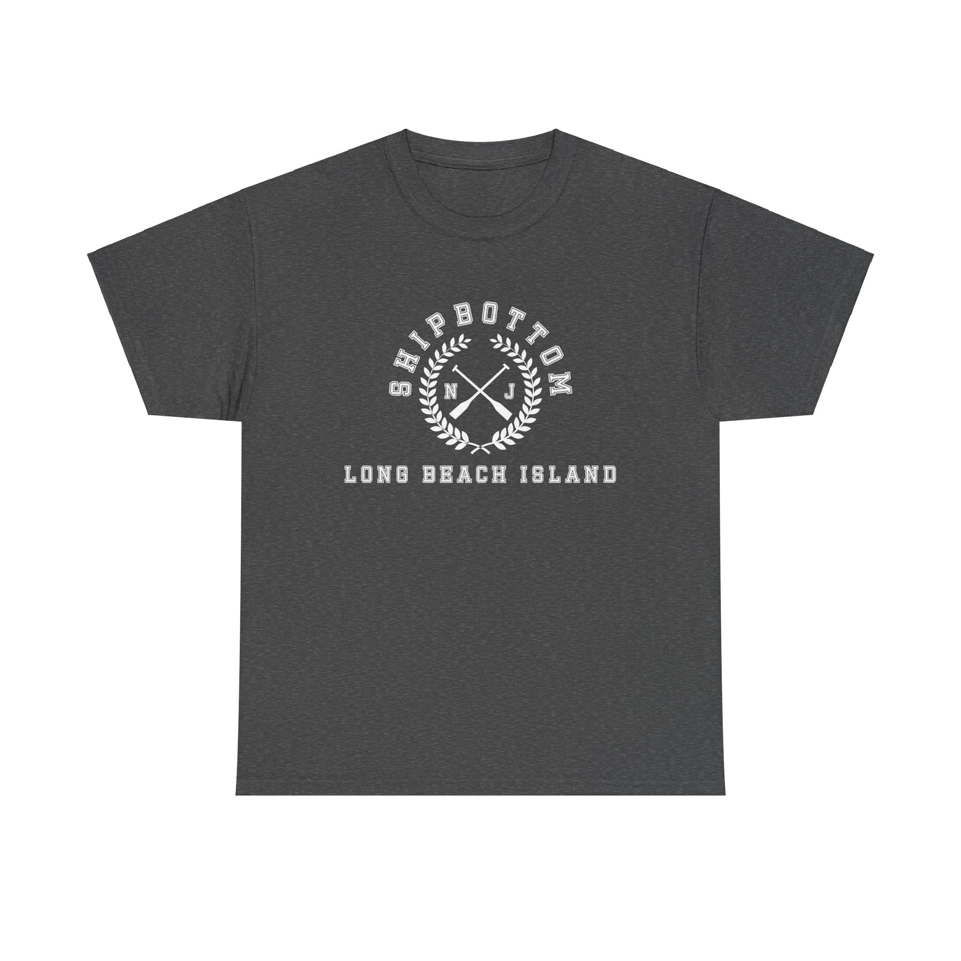 Shipbottom Long Beach Island Crossed Oars Unisex Cotton Tee