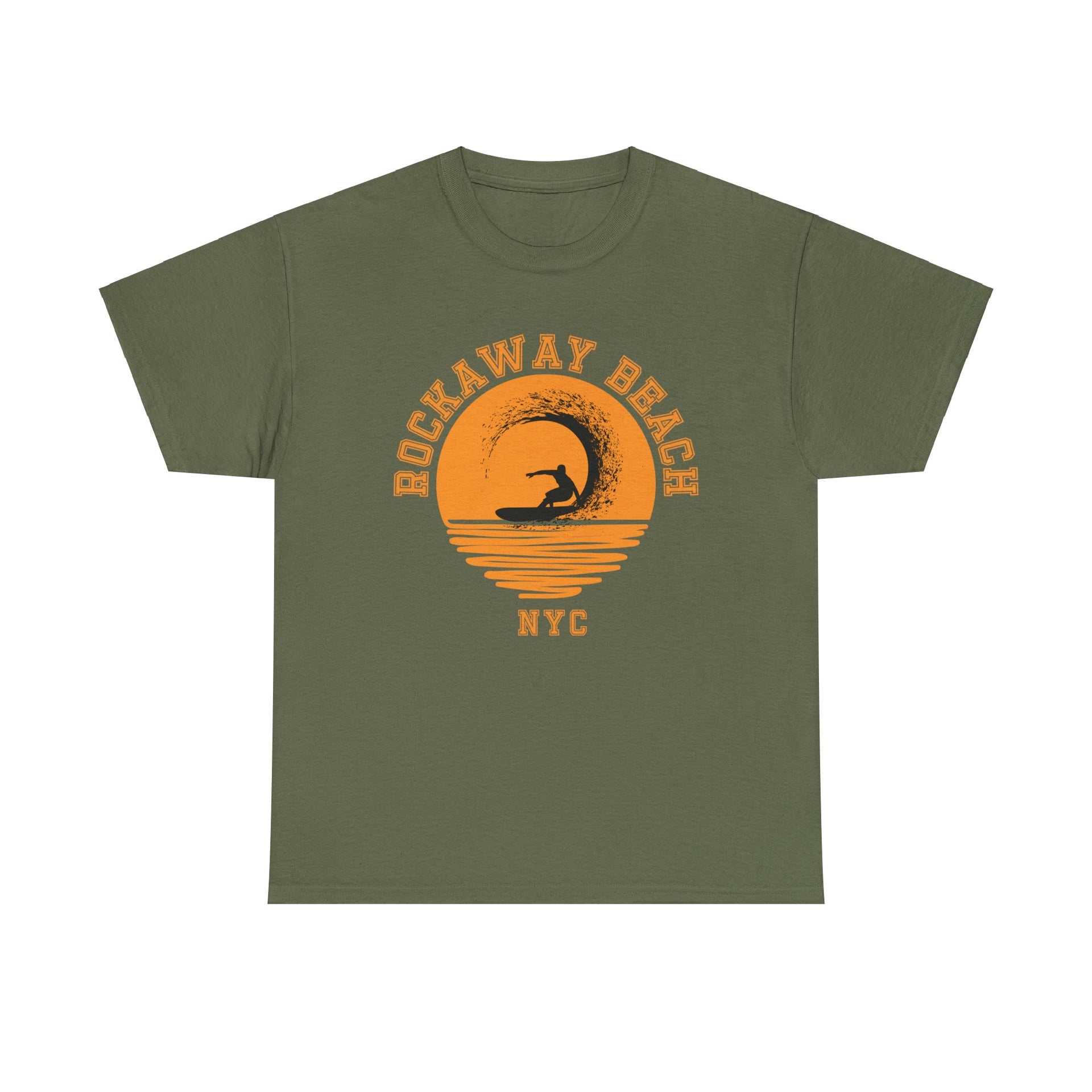 Rockaway Beach Surfing in the Sun NYC Unisex Cotton Tee