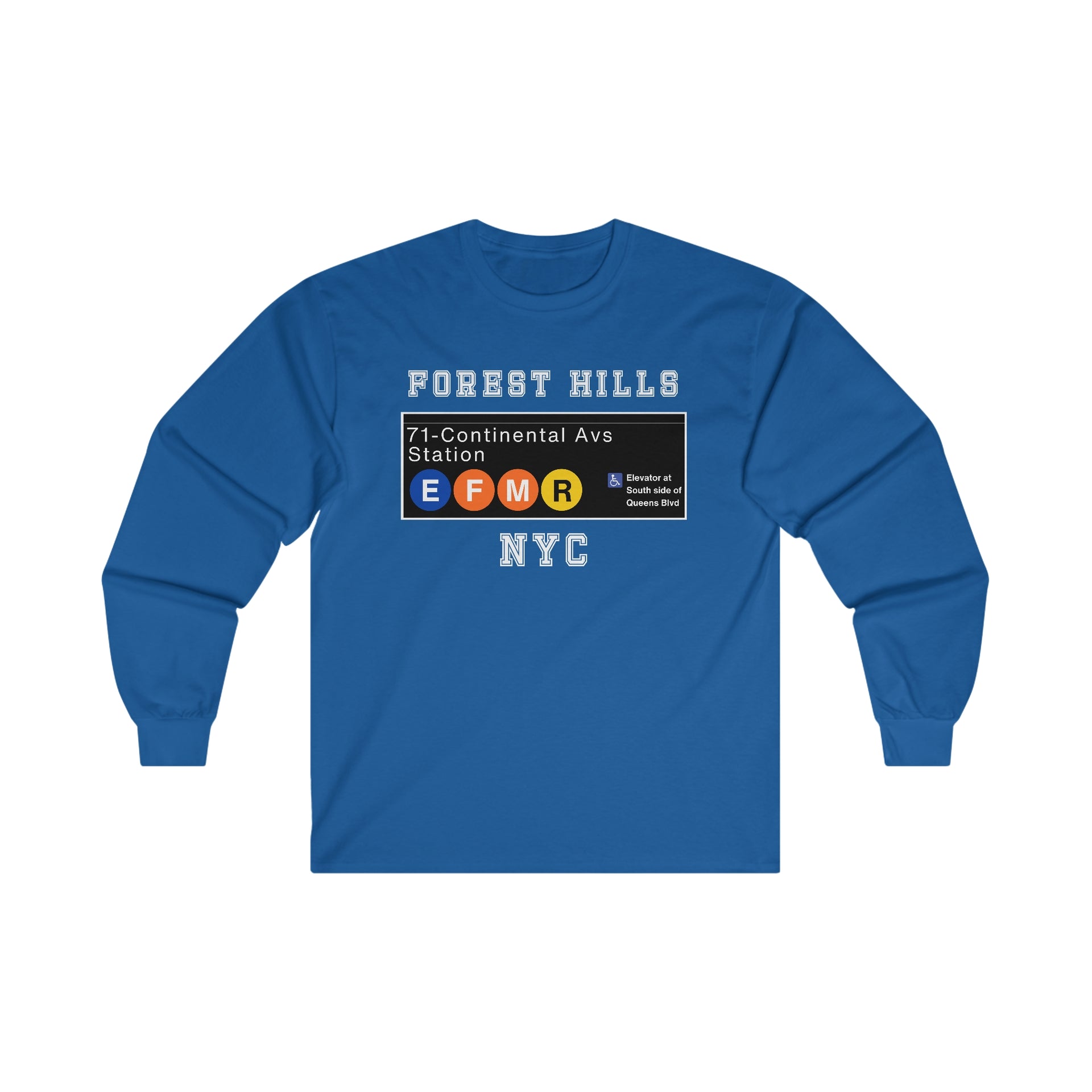 Forest Hills 71-Continental Avs Ultra Cotton Long Sleeve Tee