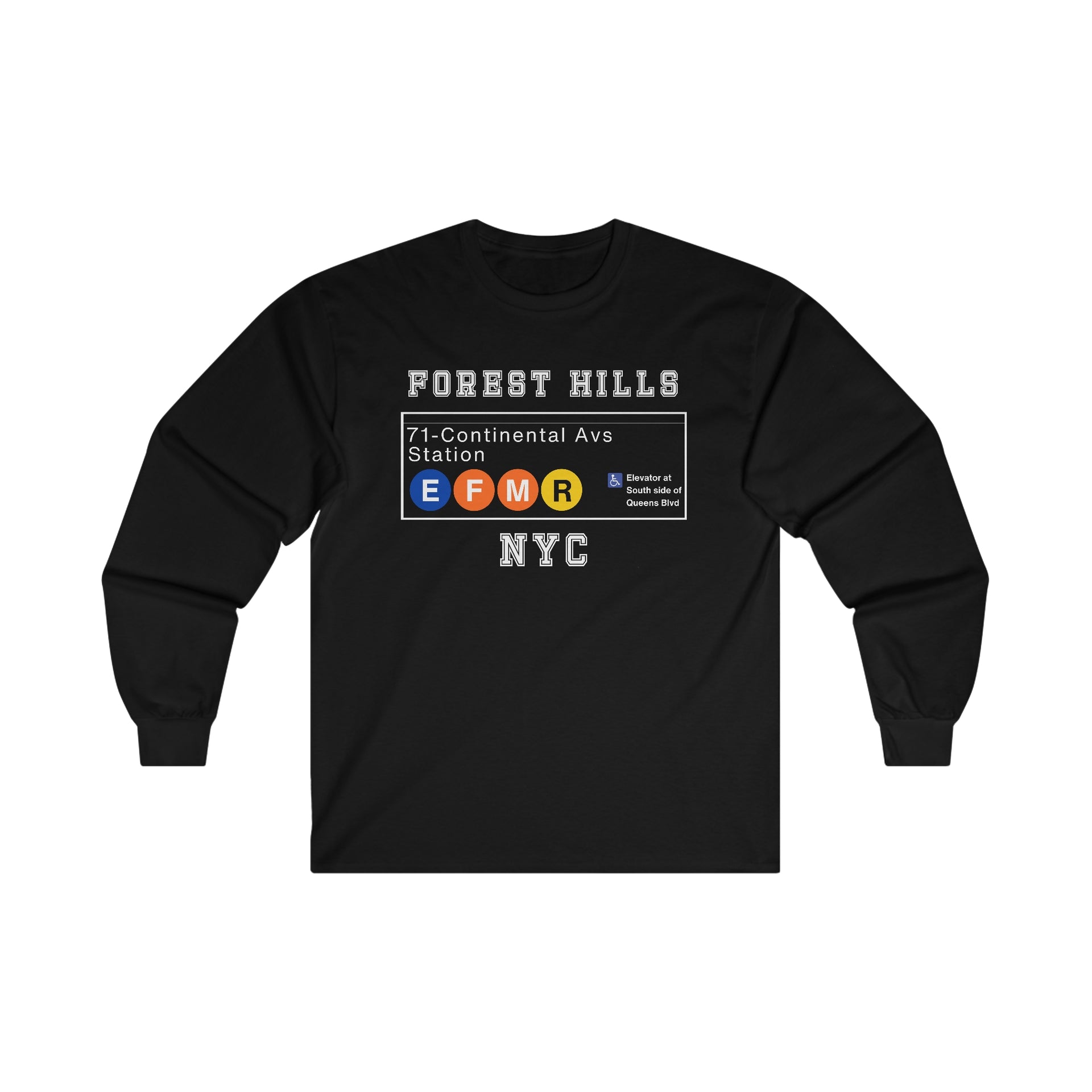 Forest Hills 71-Continental Avs Ultra Cotton Long Sleeve Tee