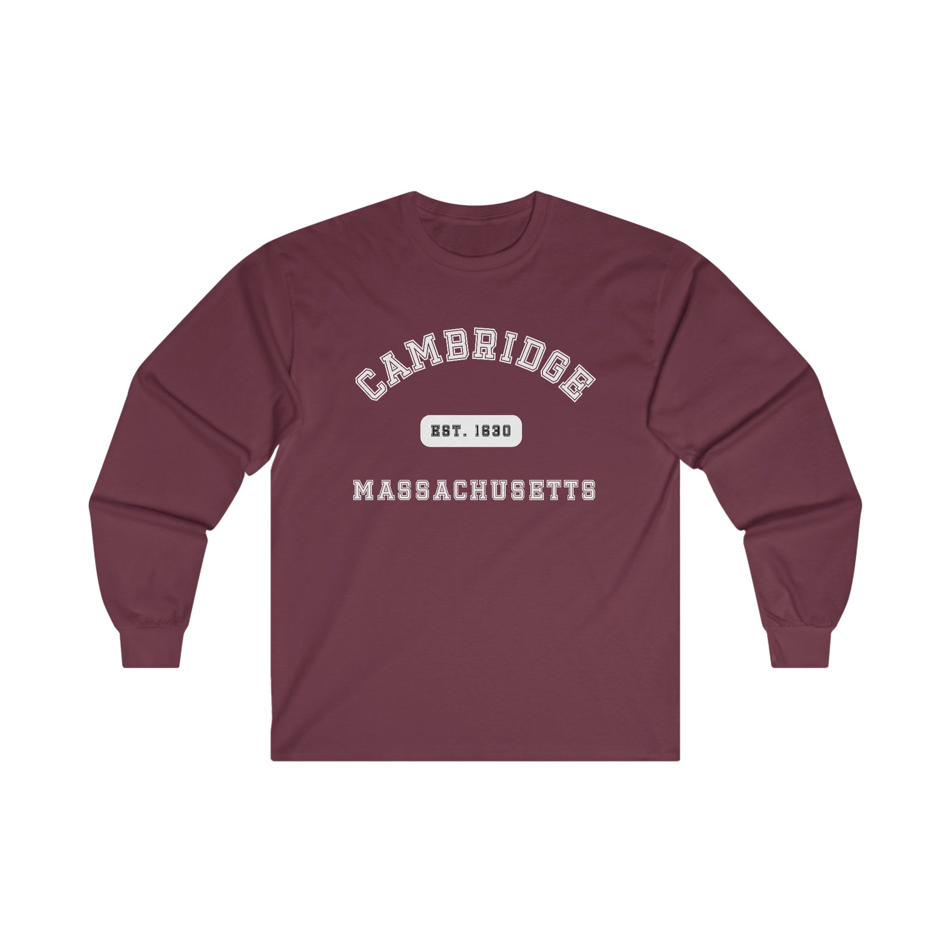 Cambridge Massachusetts Ultra Cotton Long Sleeve Tee