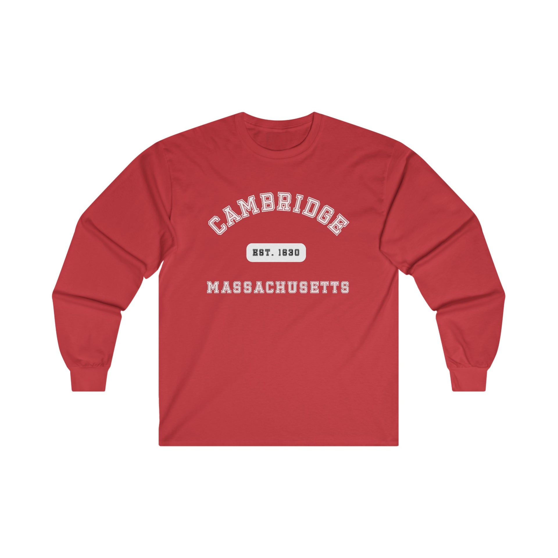 Cambridge Massachusetts Ultra Cotton Long Sleeve Tee