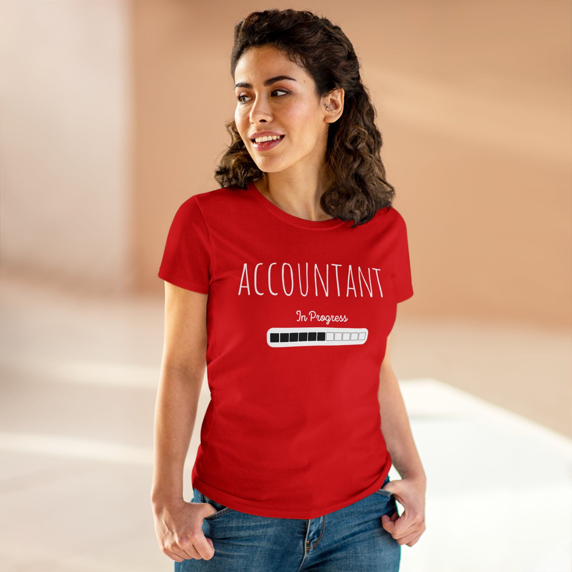 Accountant in Progress Women's Midweight Cotton Tee