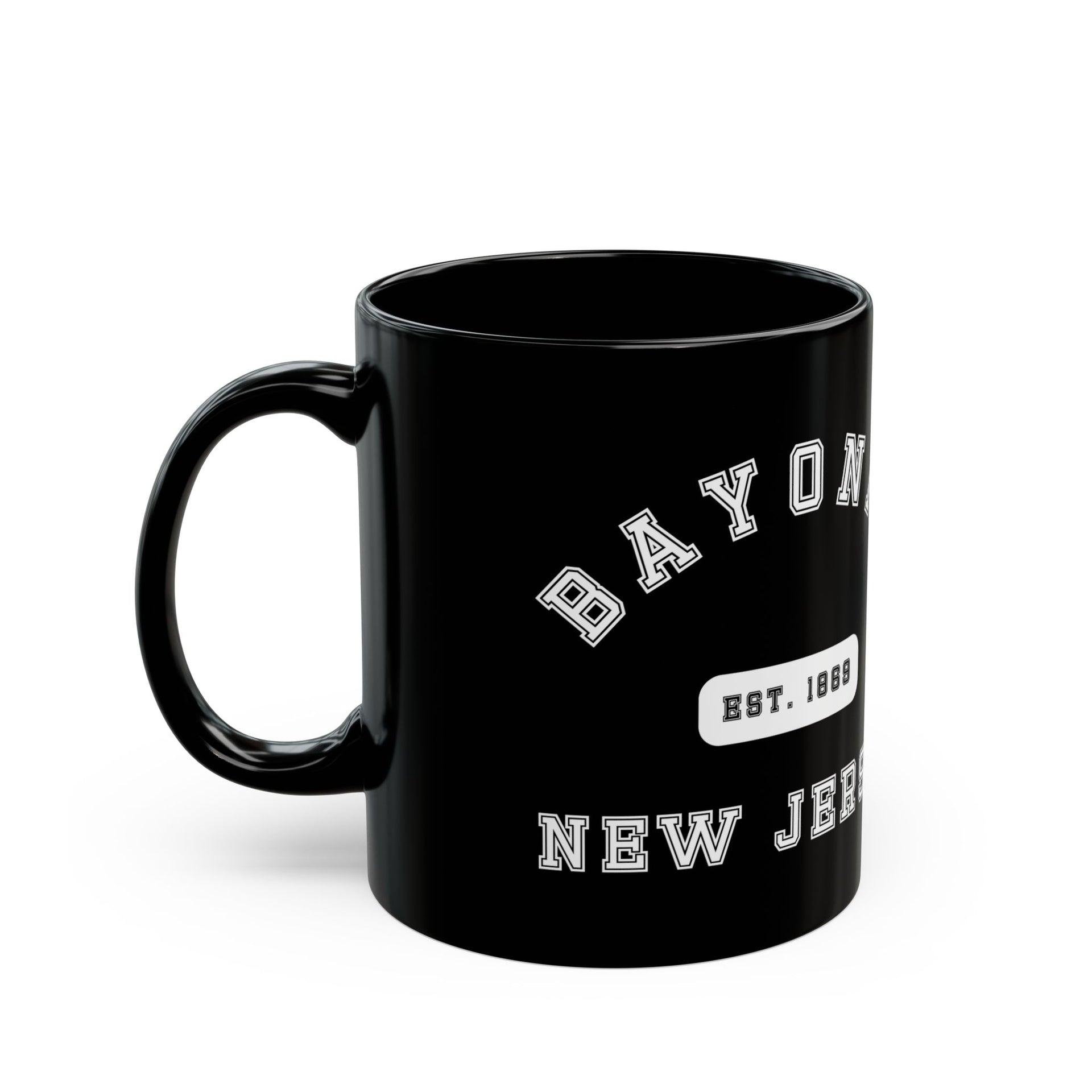 Bayonne NJ Black Mug