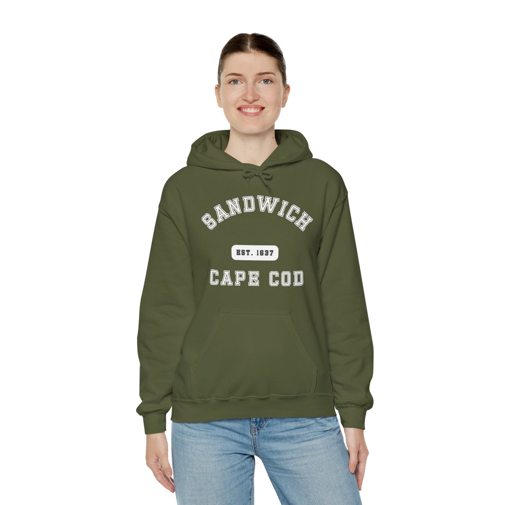 Sandwich Cape Cod Est. 1637 Unisex Heavy Blend™ Hooded Sweatshirt