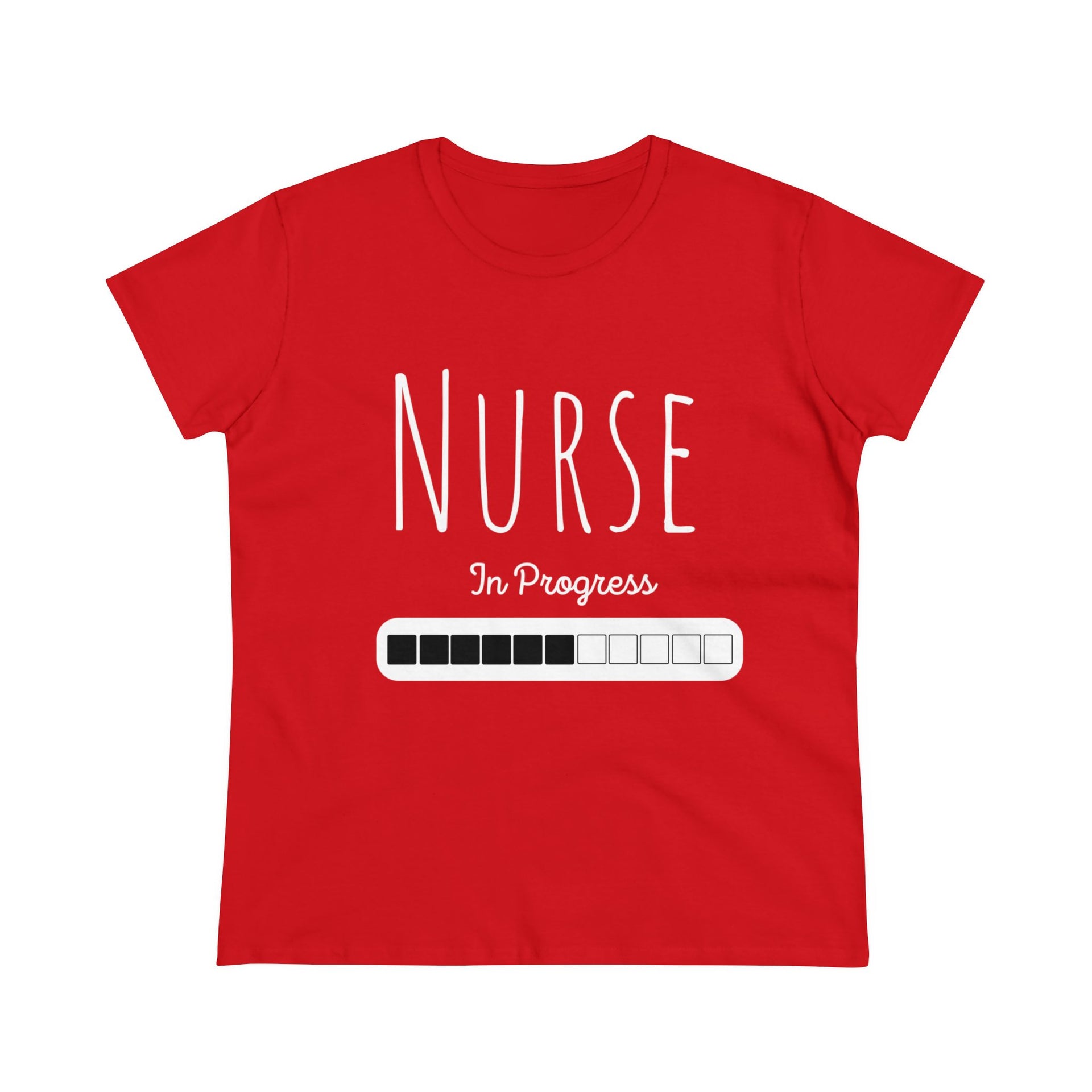 Nurse in Progress Women's Midweight Cotton Tee