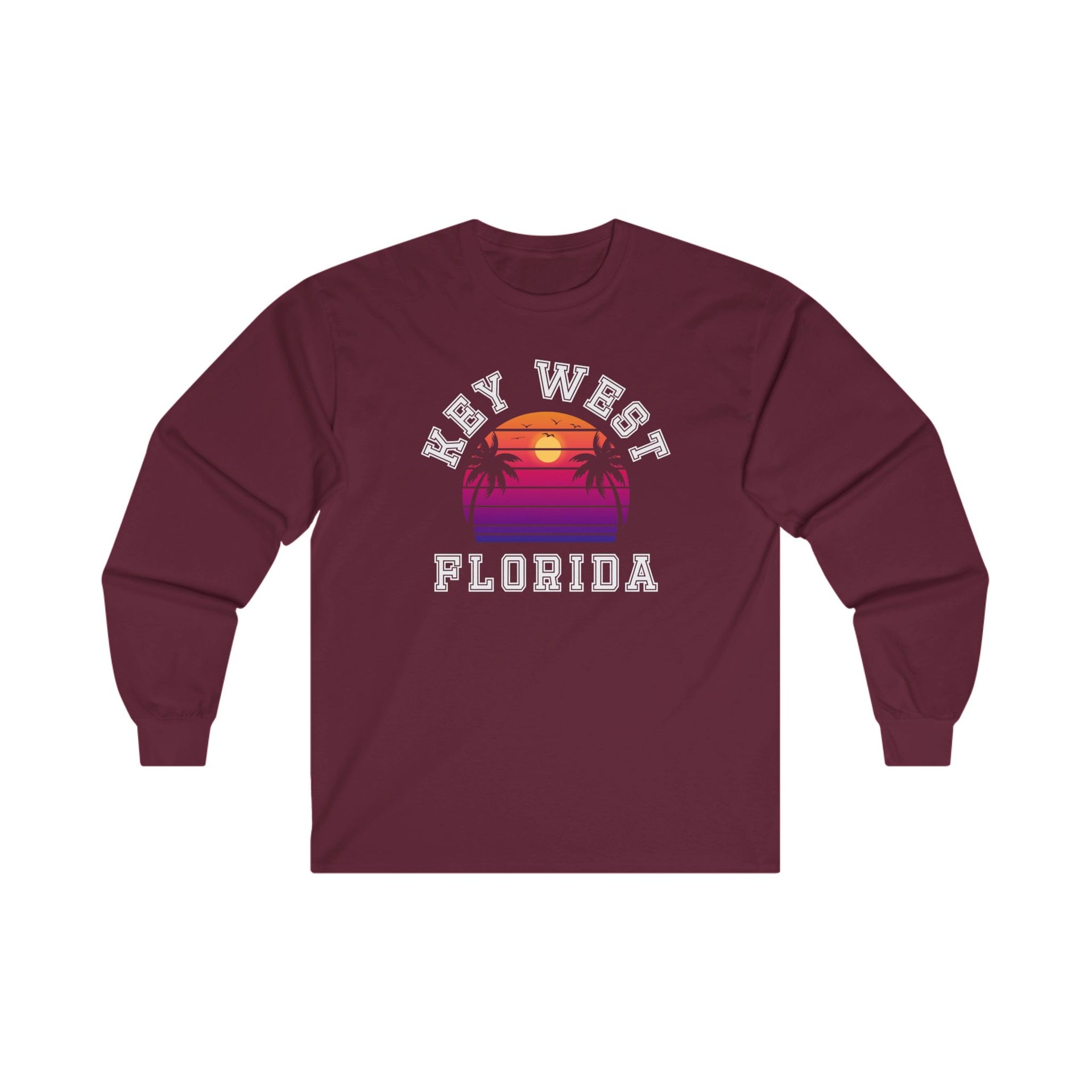 Key West Florida Palms Ultra Cotton Long Sleeve Tee